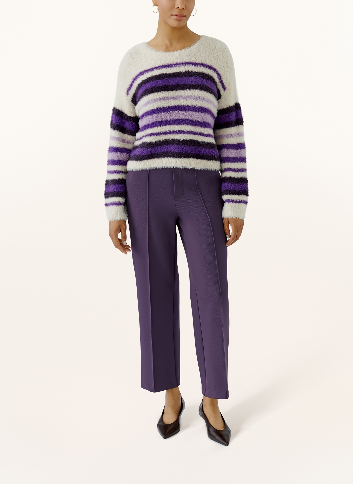 oui Pull: LILAS / ÉCRU / LILAS FONCÉ