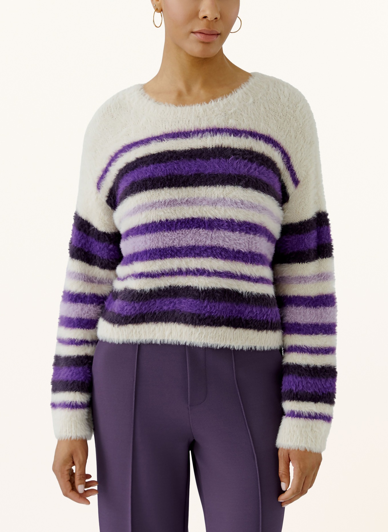 oui Pull: LILAS / ÉCRU / LILAS FONCÉ