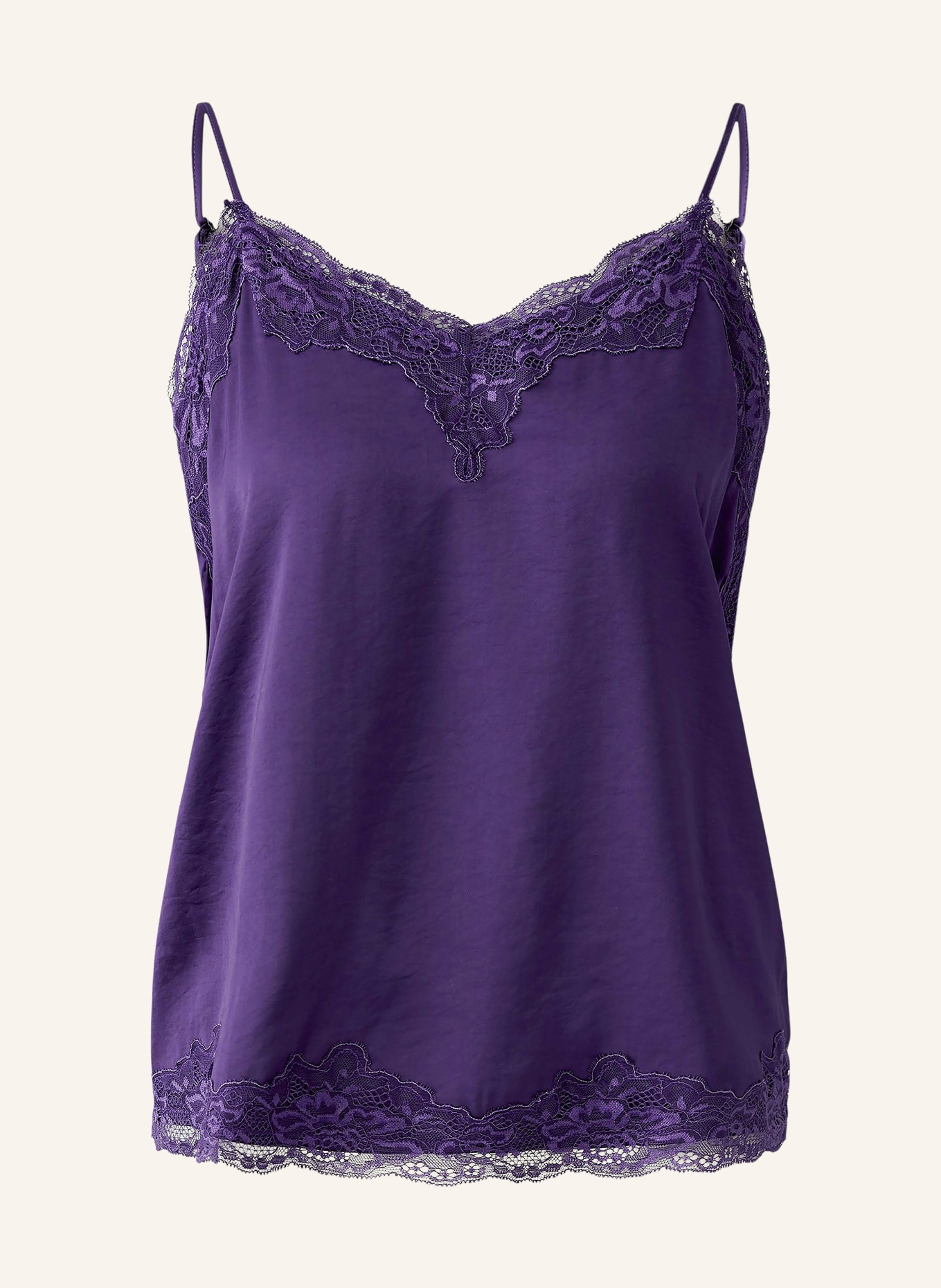 oui Satintop mit Spitze: LILA