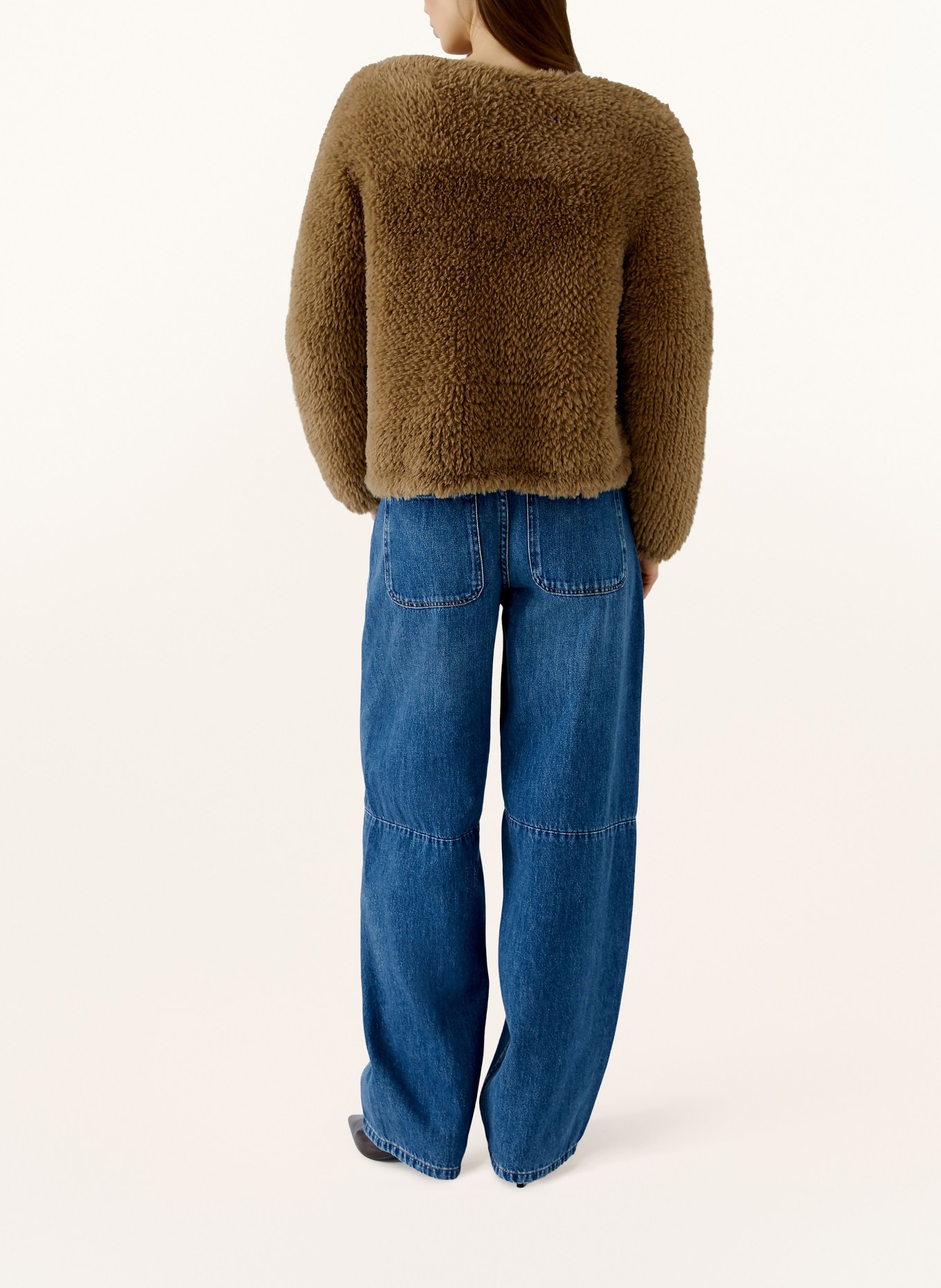 oui Jas van imitatiebont: BRUIN