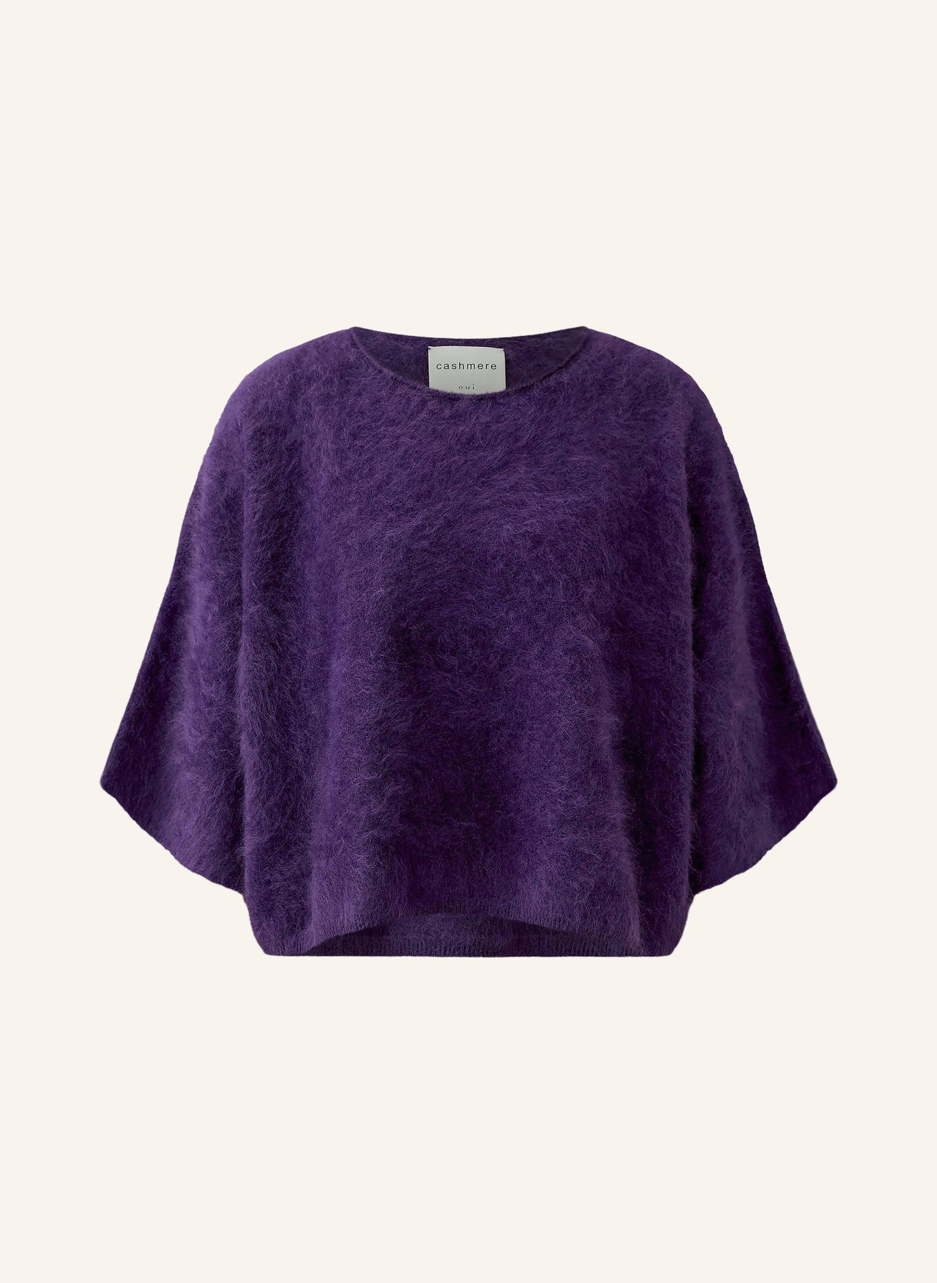 oui Pull en cachemire à manches 3/4: LILAS