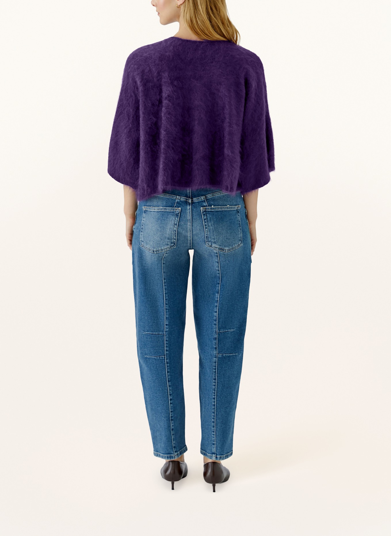 oui Pull en cachemire à manches 3/4: LILAS