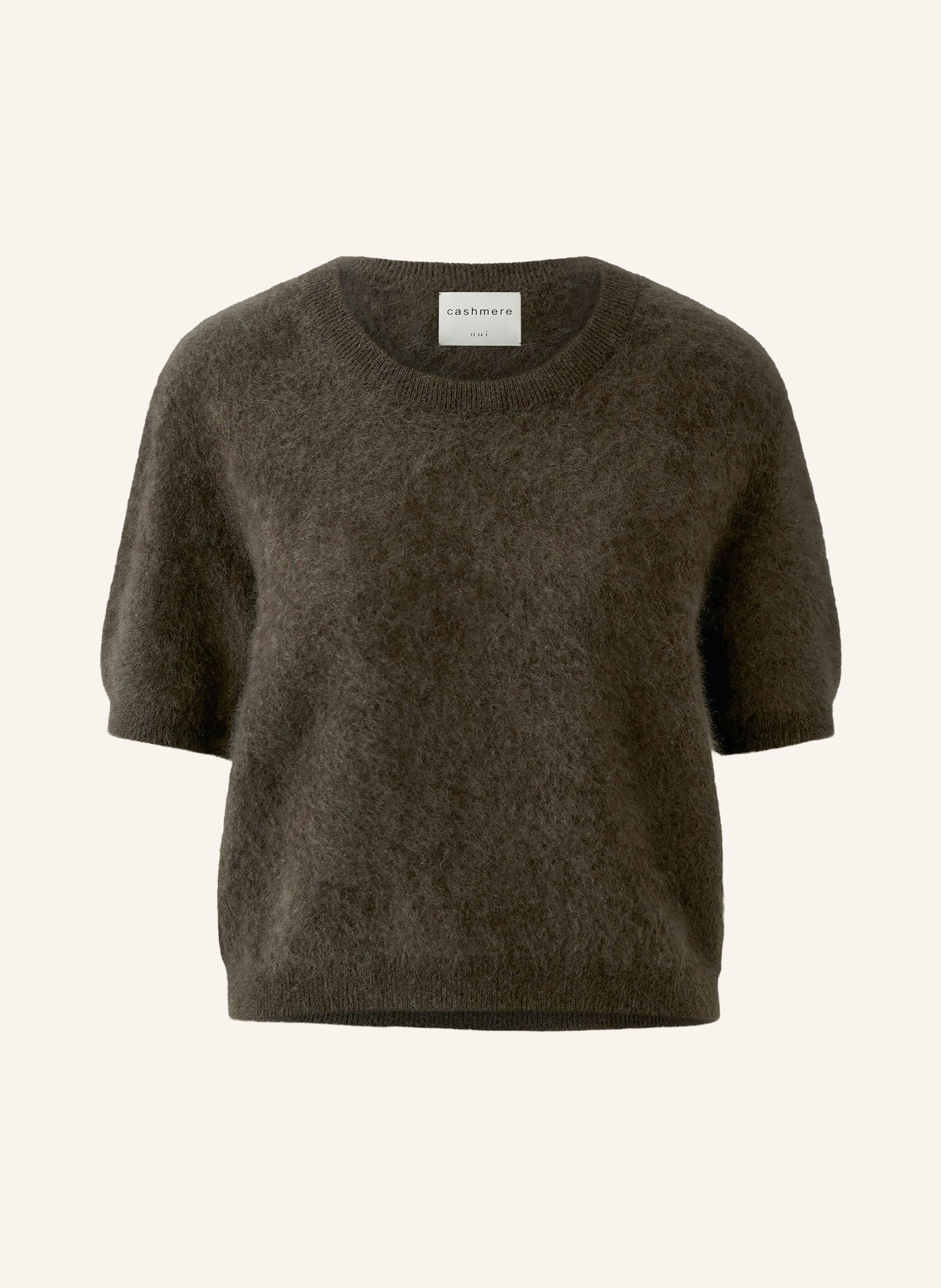 oui Pull en cachemire: MARRON FONCÉ