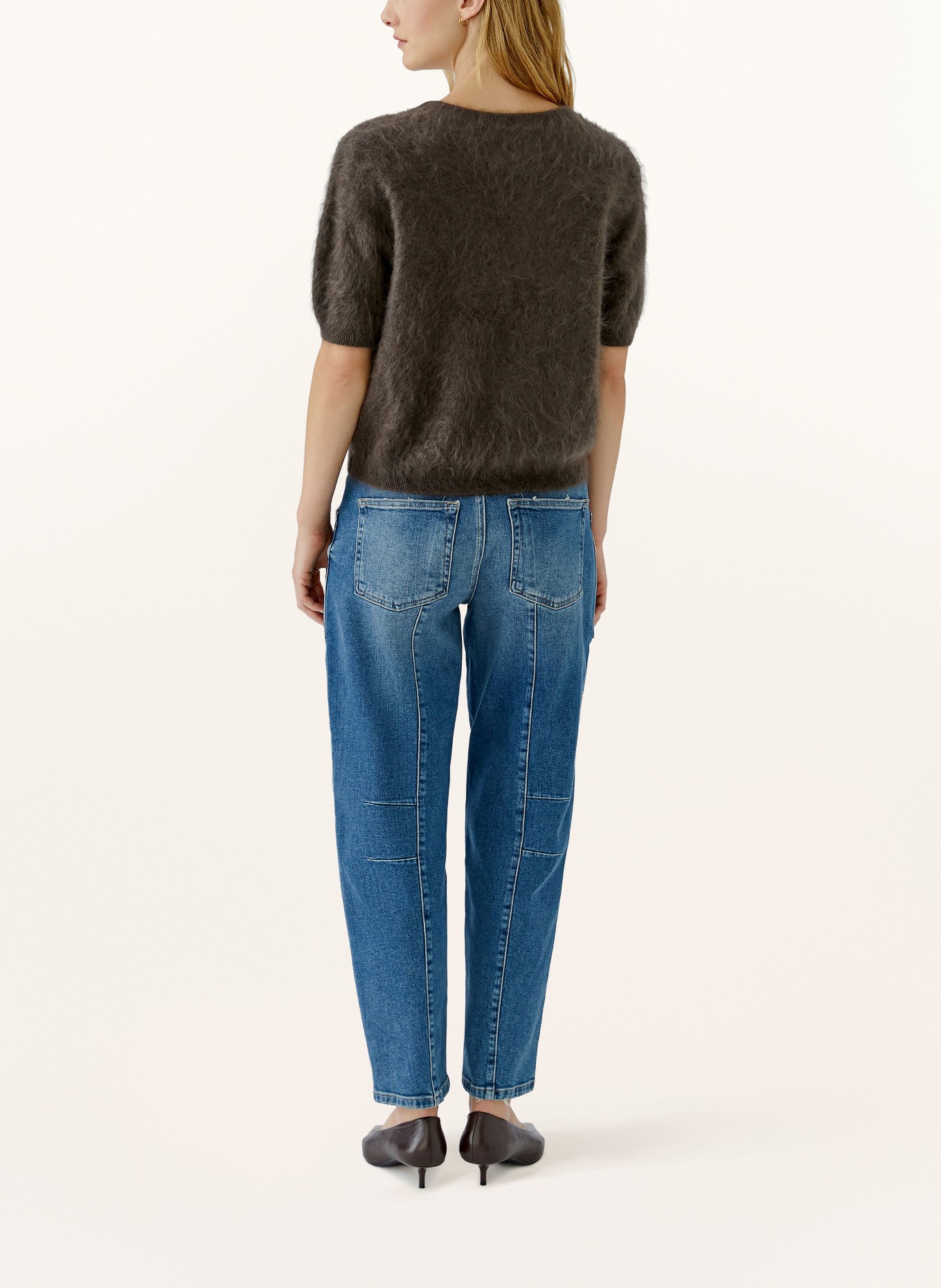 oui Pull en cachemire: MARRON FONCÉ