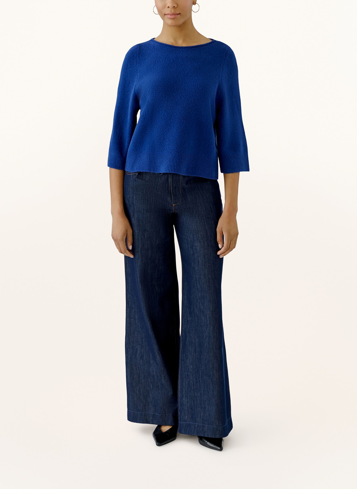 oui Trui met 3/4-mouwen: BLAUW
