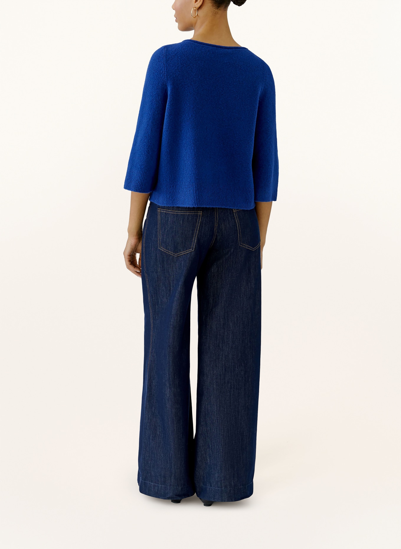 oui Trui met 3/4-mouwen: BLAUW