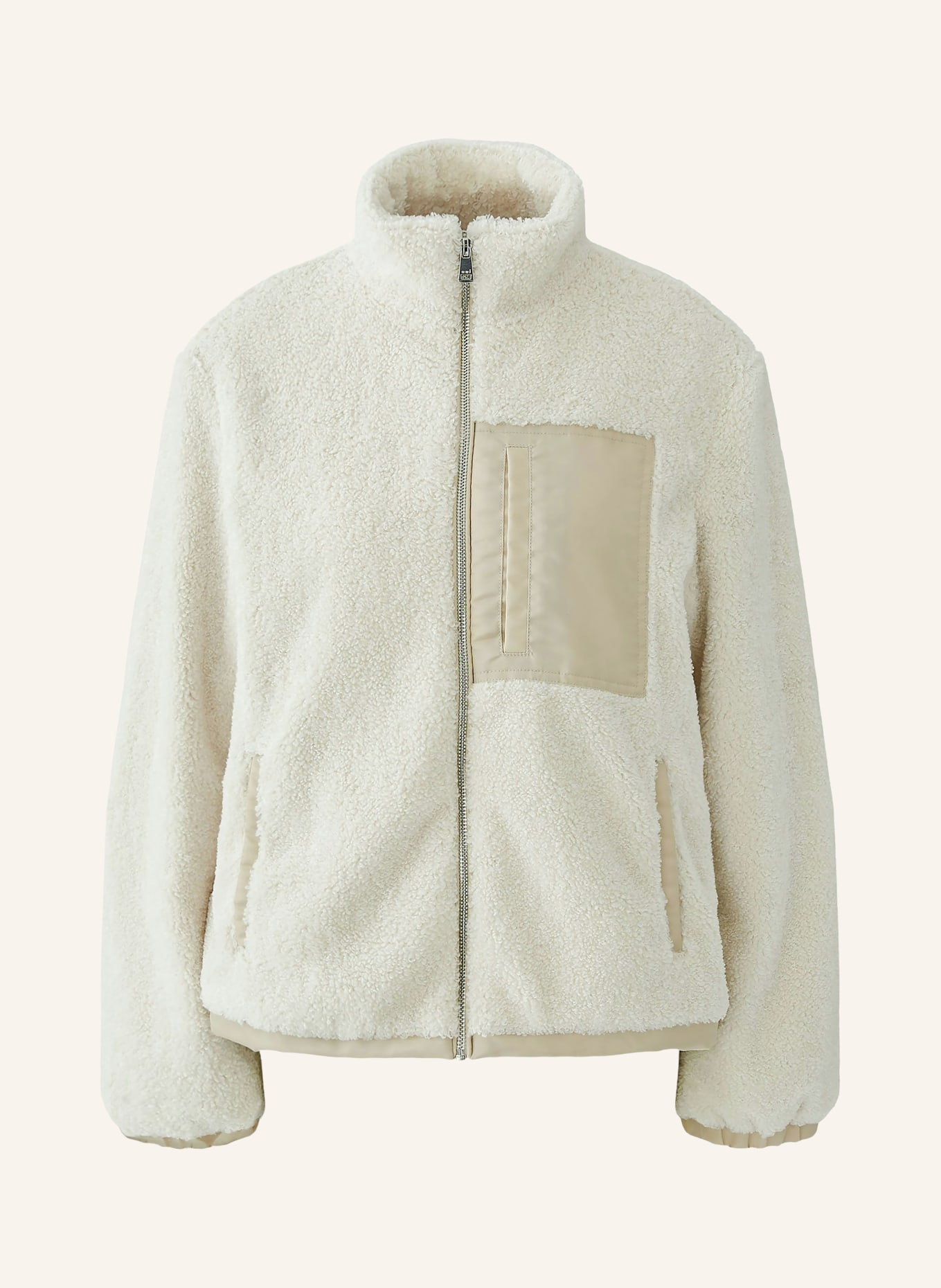 oui Teddyfell-Jacke: CREME