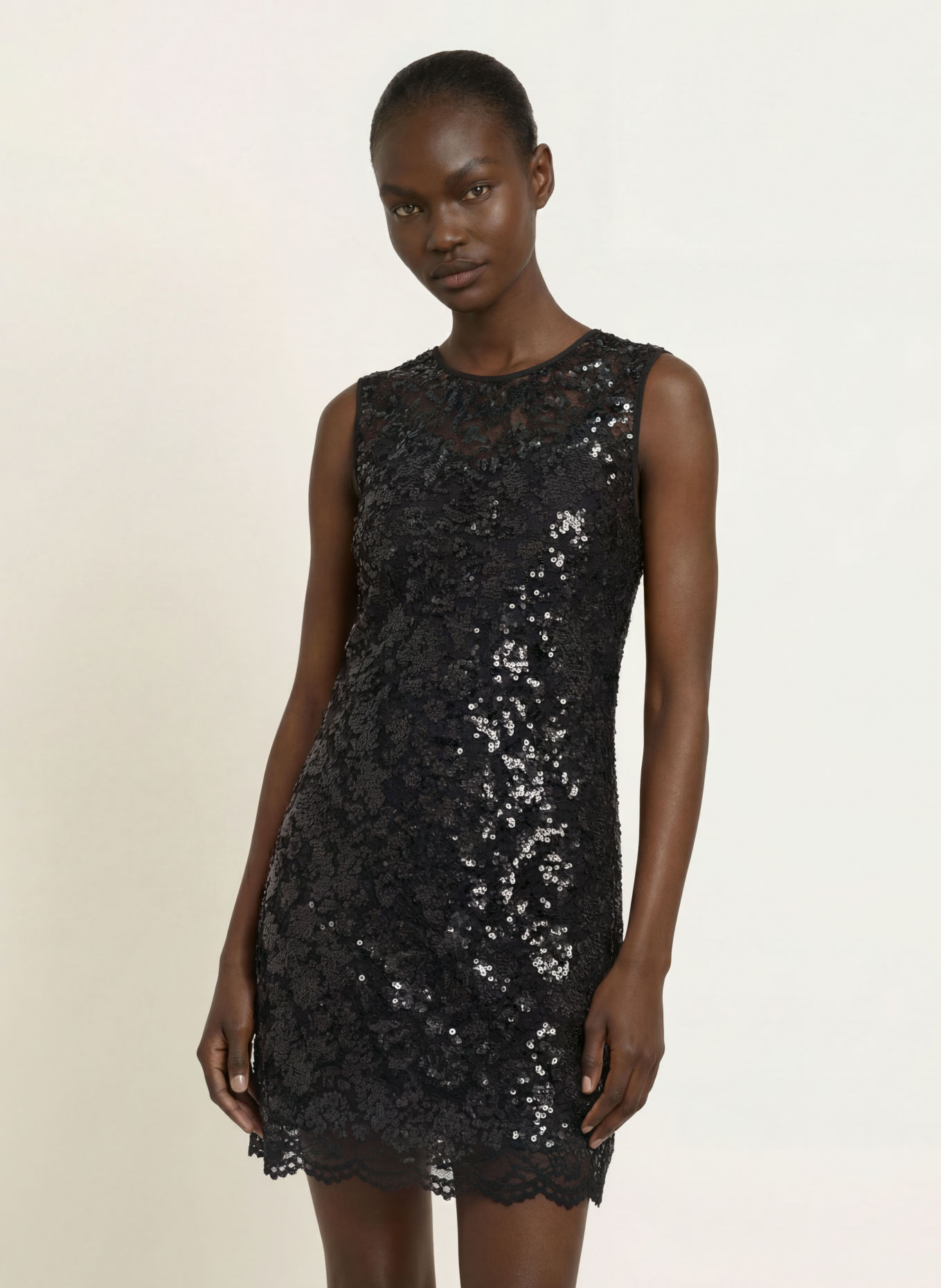 Princess GOES HOLLYWOOD Kleid aus Spitze mit Pailletten: SCHWARZ