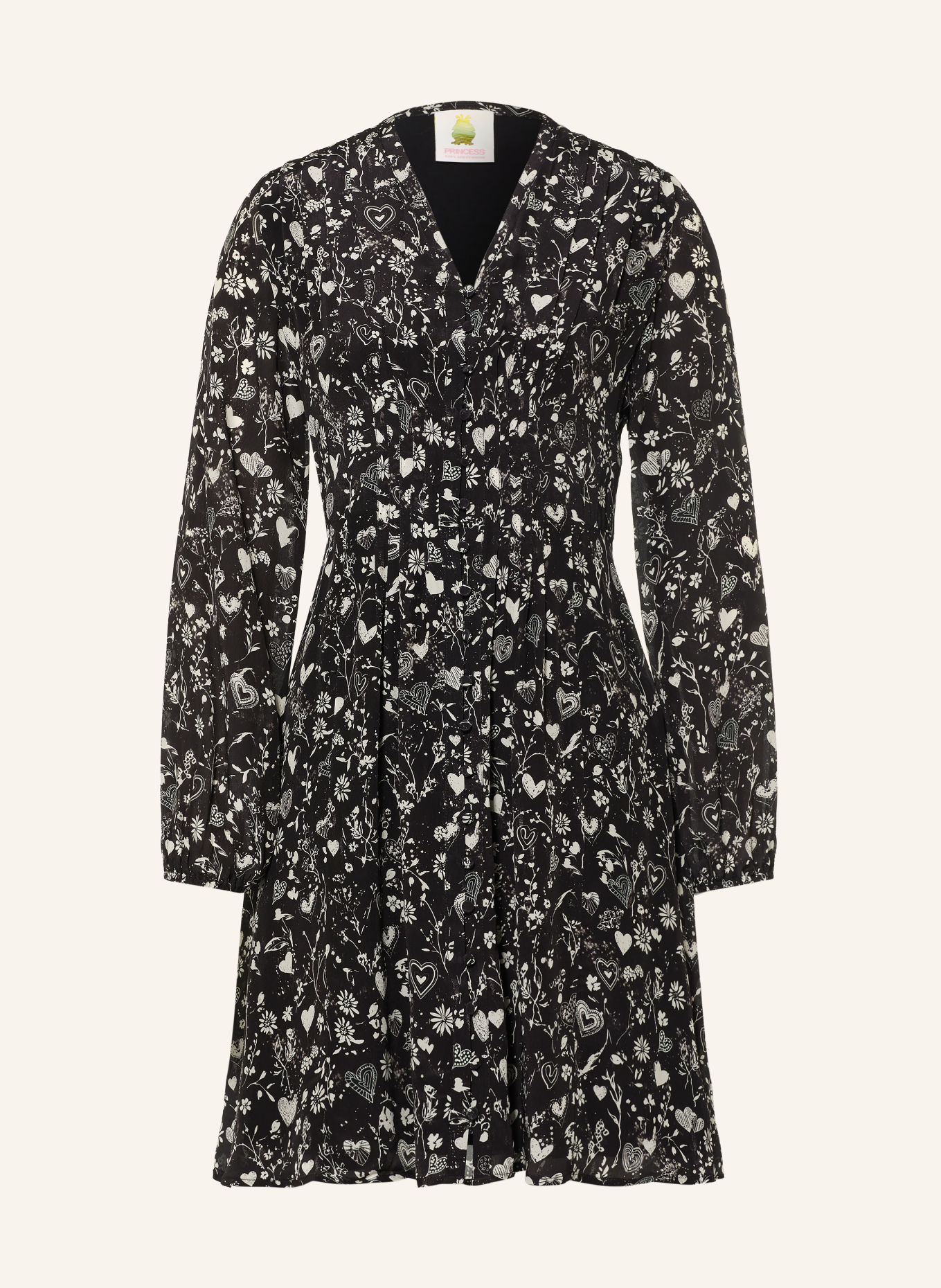 Princess GOES HOLLYWOOD Jurk: ZWART / WIT