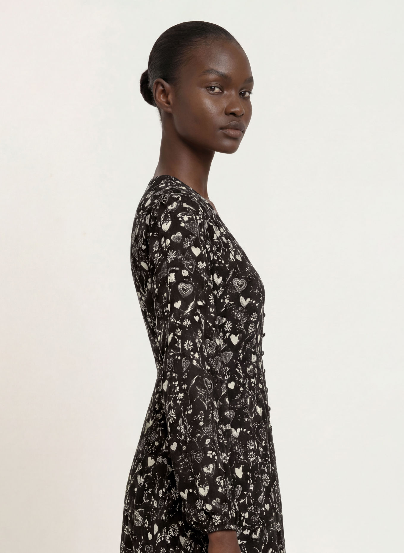 Princess GOES HOLLYWOOD Jurk: ZWART / WIT
