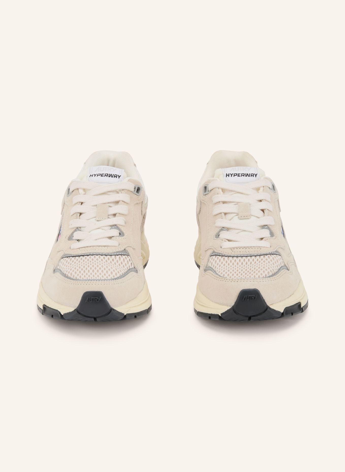 AUTRY Sneaker HYPERWAY LOW UM: BEIGE / SILBER / CREME