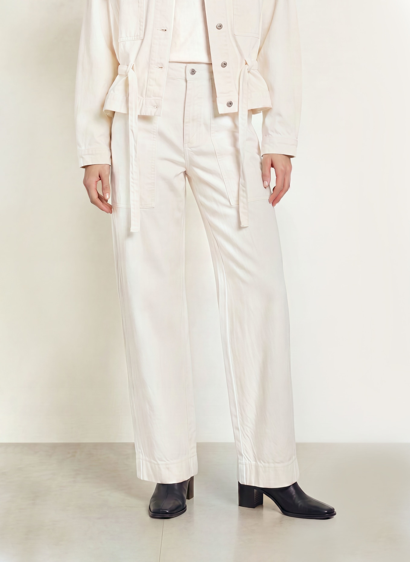 soeur KURT Barrel-leg jeans: ECR01 ECRU