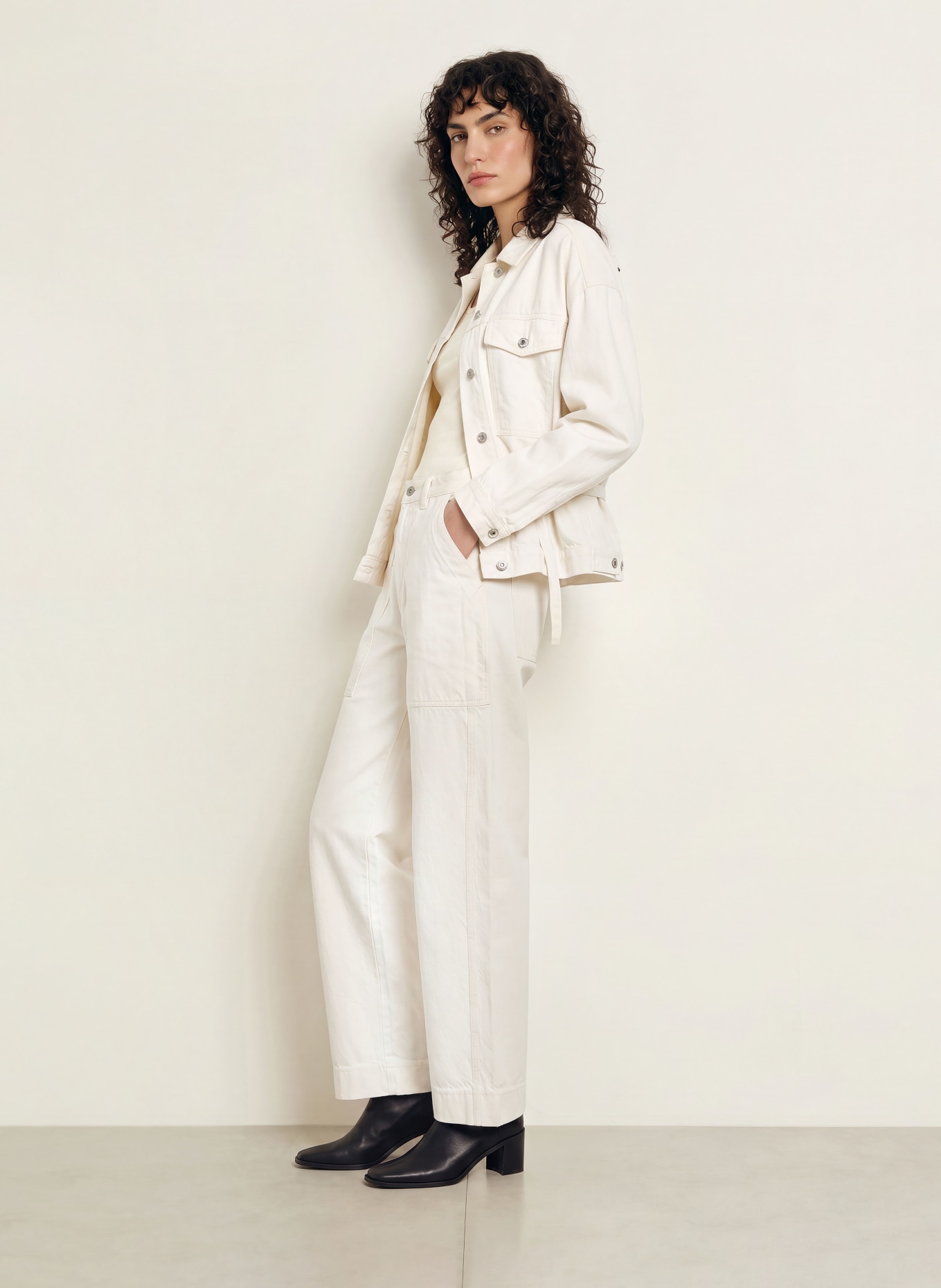 soeur KURT Barrel-leg jeans: ECR01 ECRU
