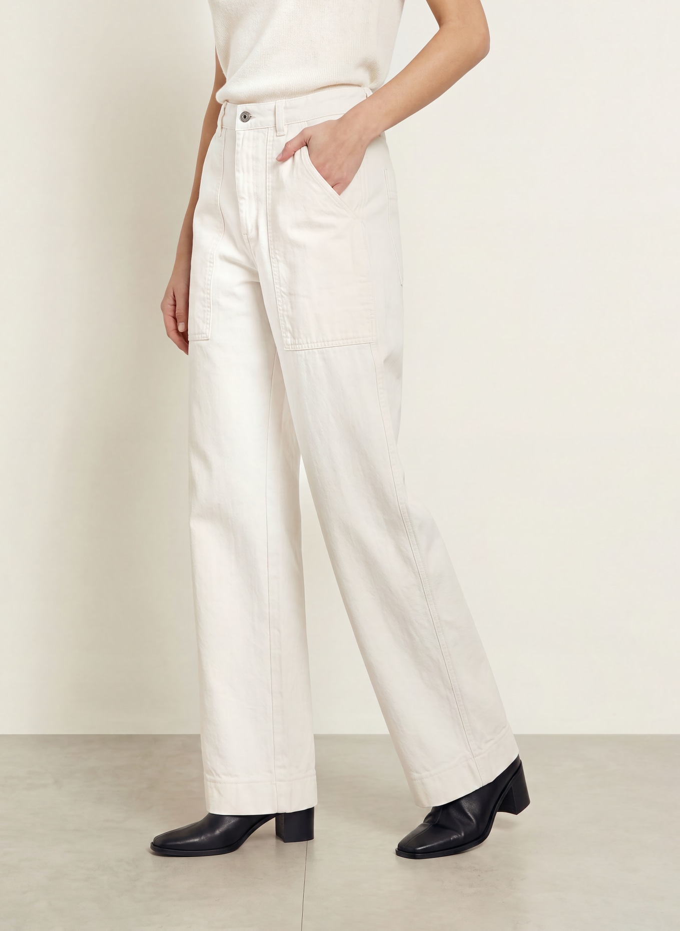soeur KURT Barrel-leg jeans: ECR01 ECRU