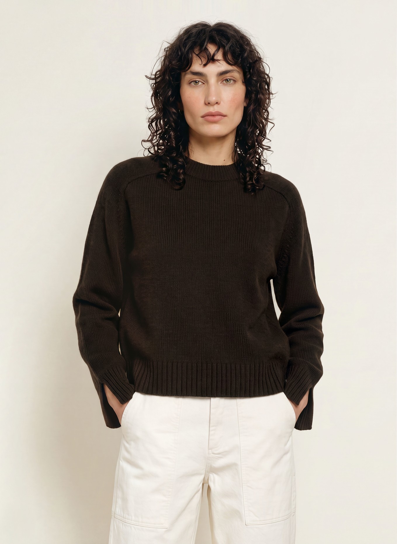 soeur WILL Sweater: DARK BROWN