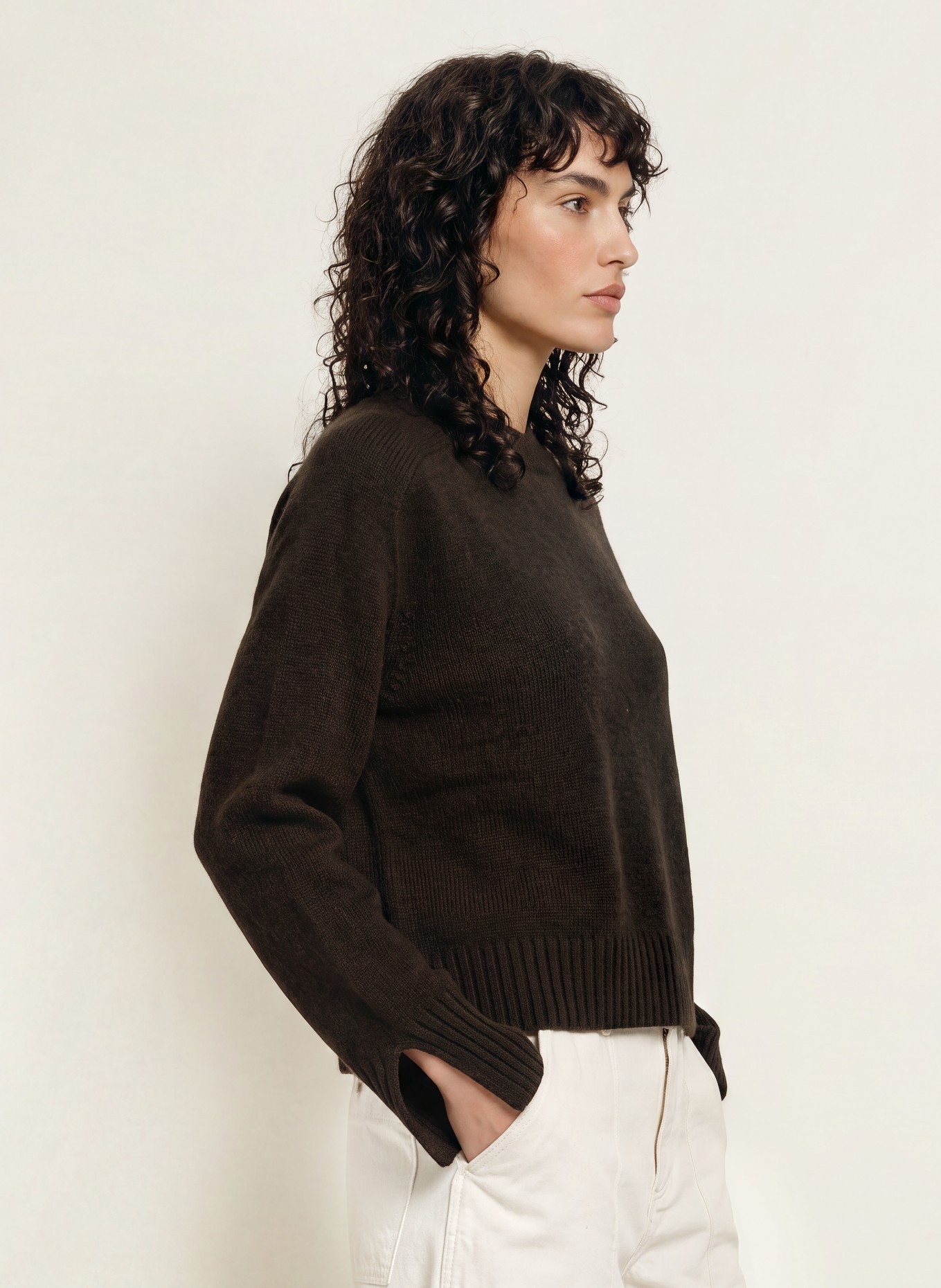 soeur WILL Sweater: DARK BROWN