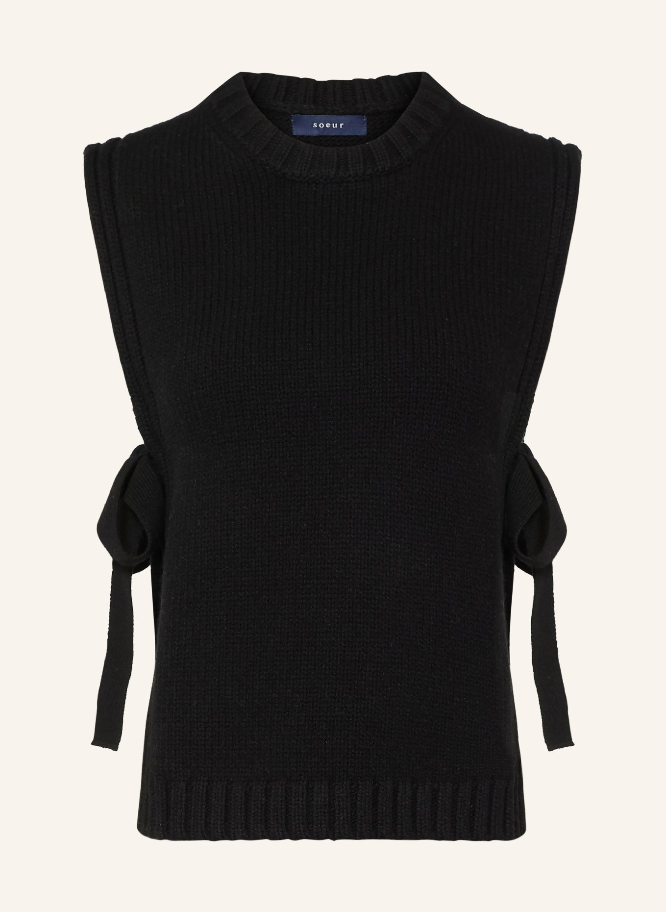 soeur  UZEL Sweater vest: BLACK