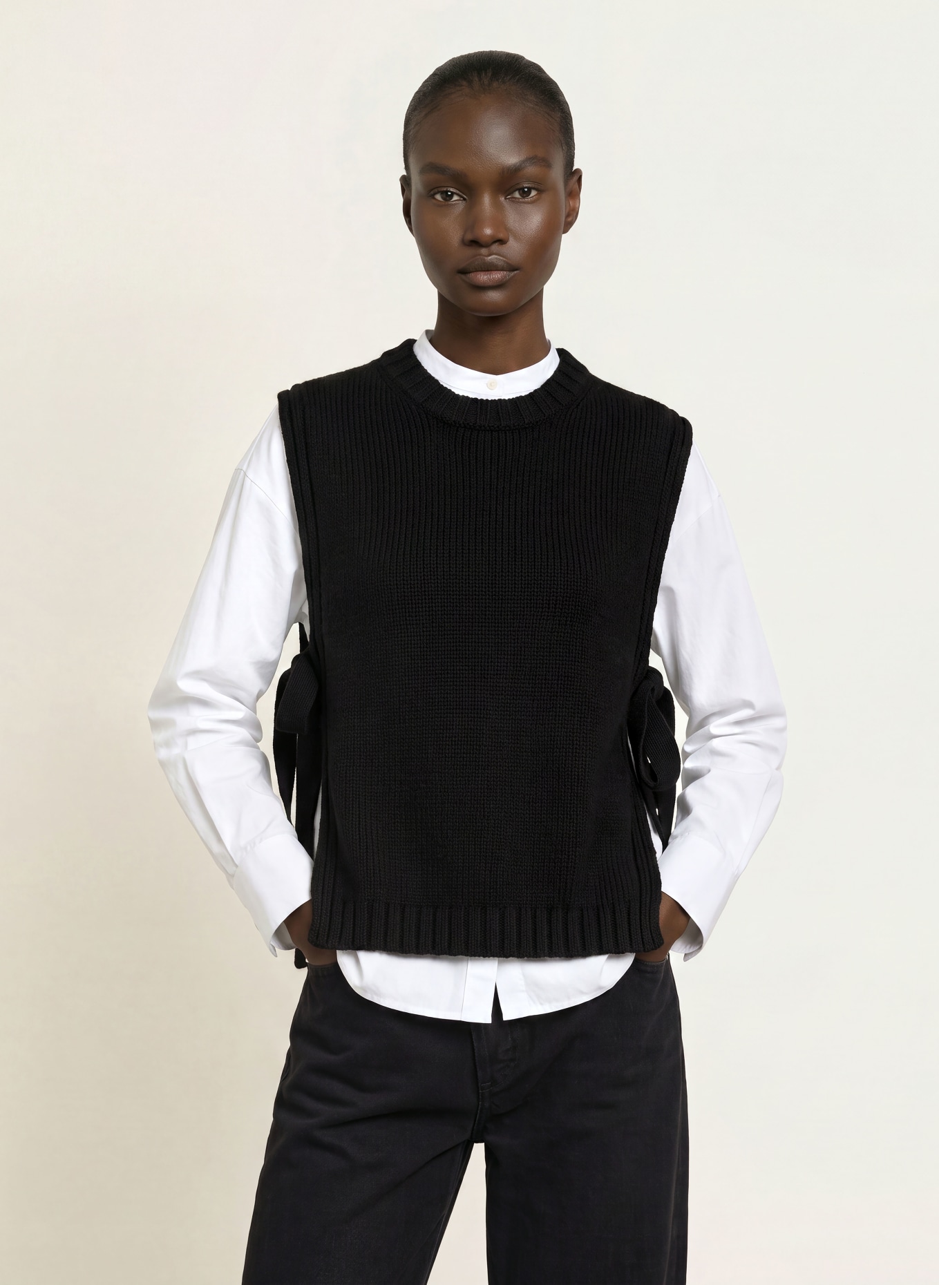 soeur  UZEL Sweater vest: BLACK