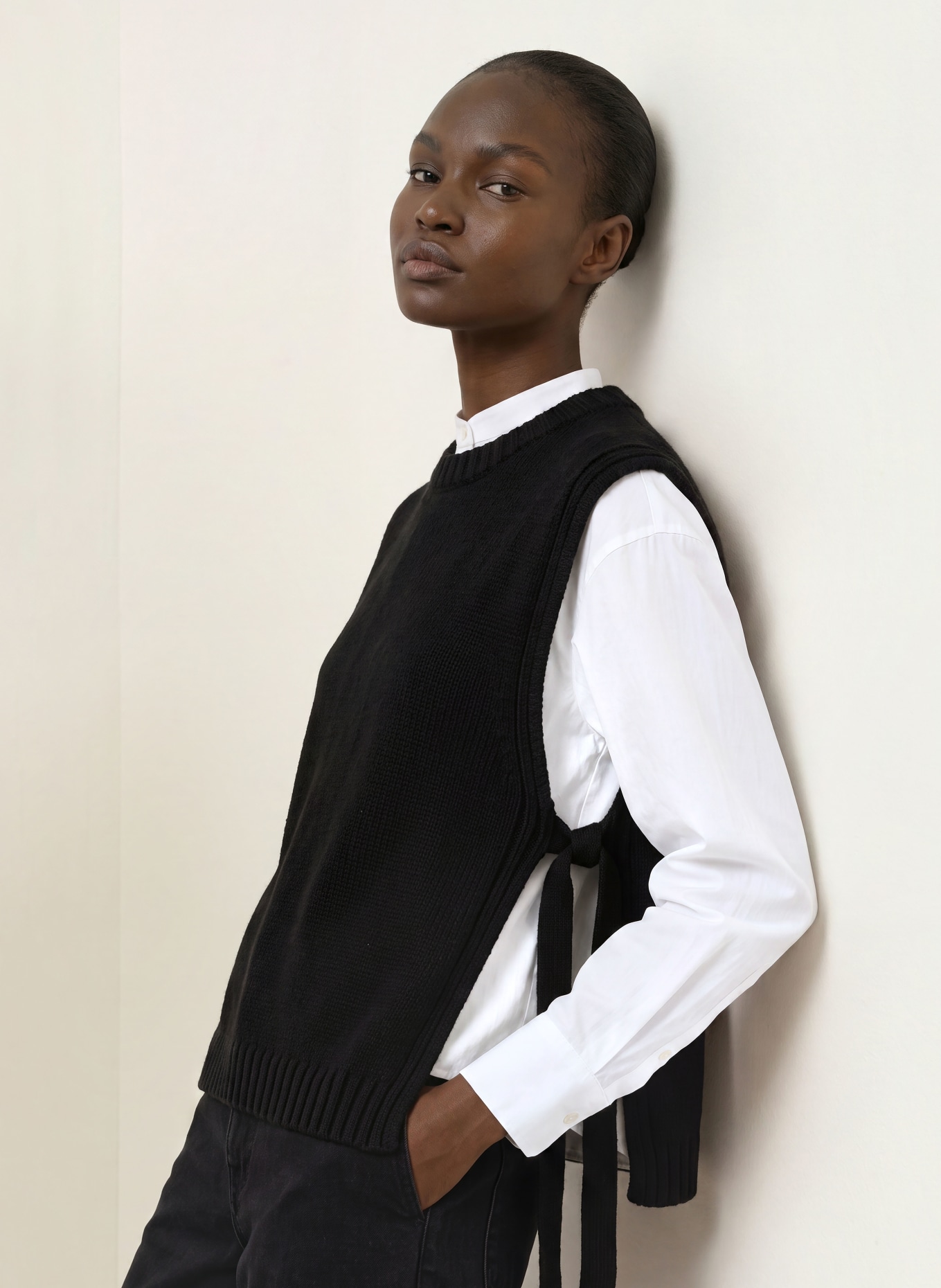 soeur  UZEL Sweater vest: BLACK