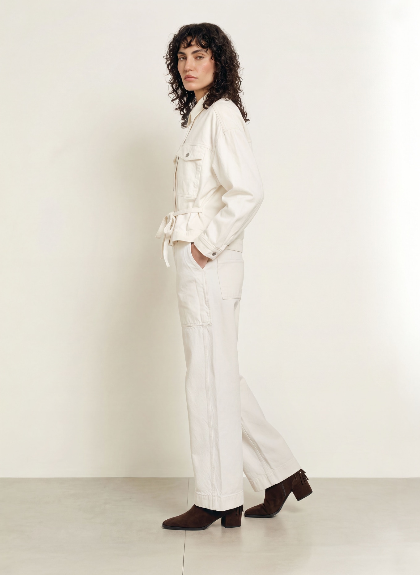 soeur LYS Denim Jacket: ECR01 ECRU