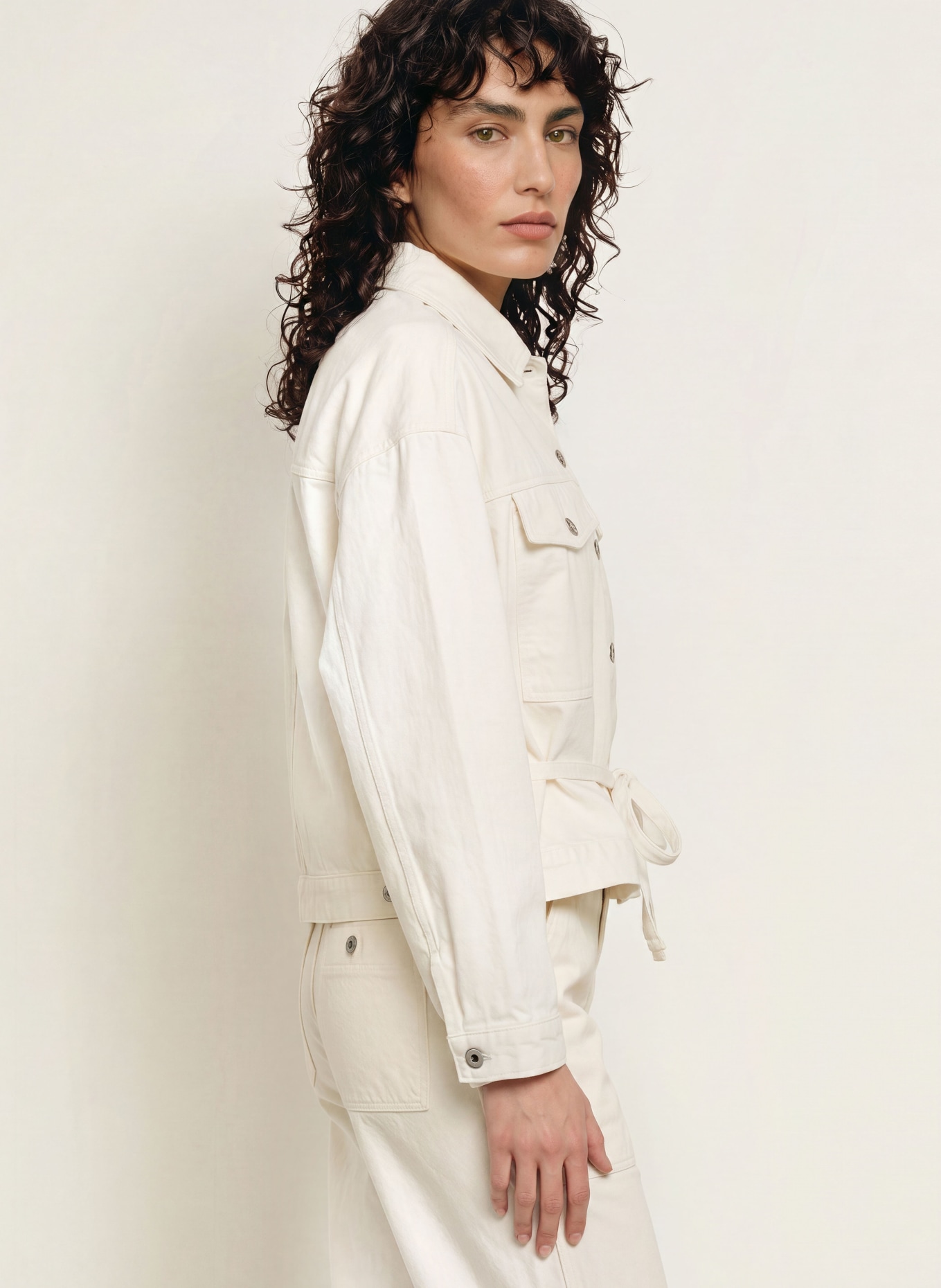 soeur LYS Denim Jacket: ECR01 ECRU
