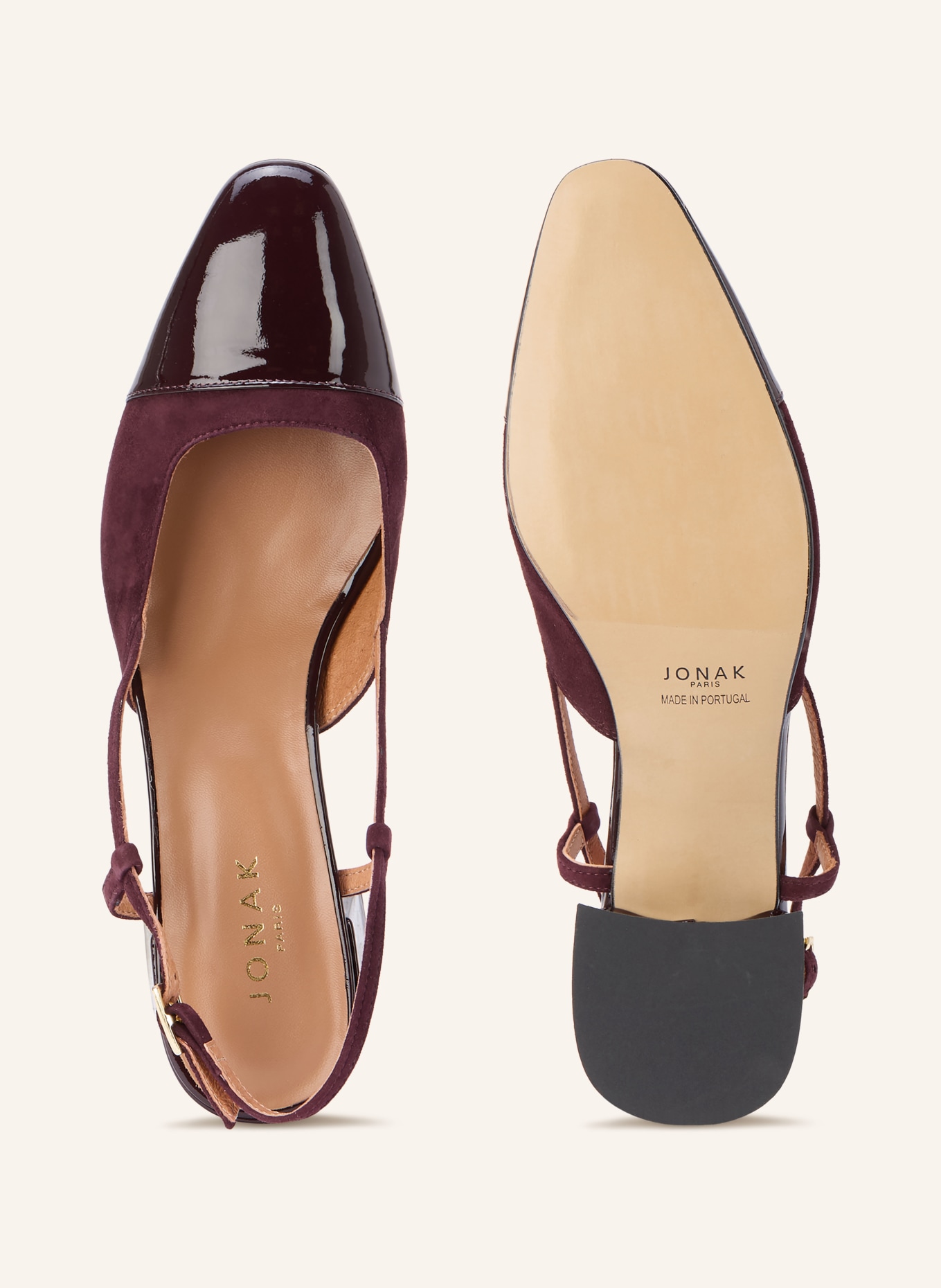 JONAK Slingpumps DHAPOPY: DUNKELROT
