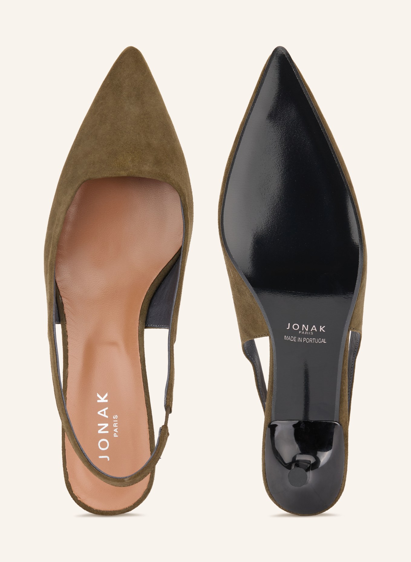 JONAK Slingpumps DIAMANTINE: DUNKELGRÜN