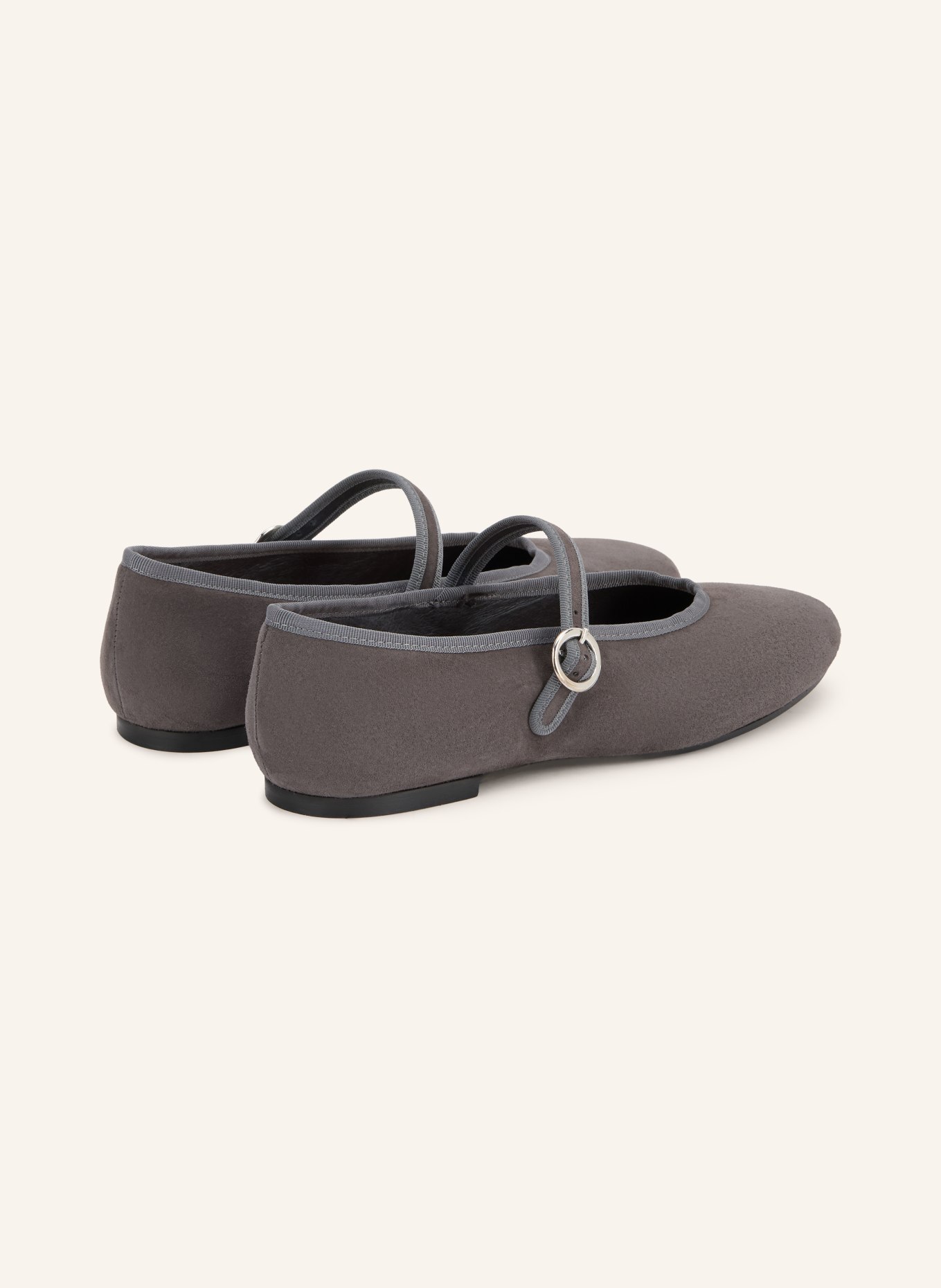 JONAK Mary-Jane-Ballerinas DEESSE: GRAU