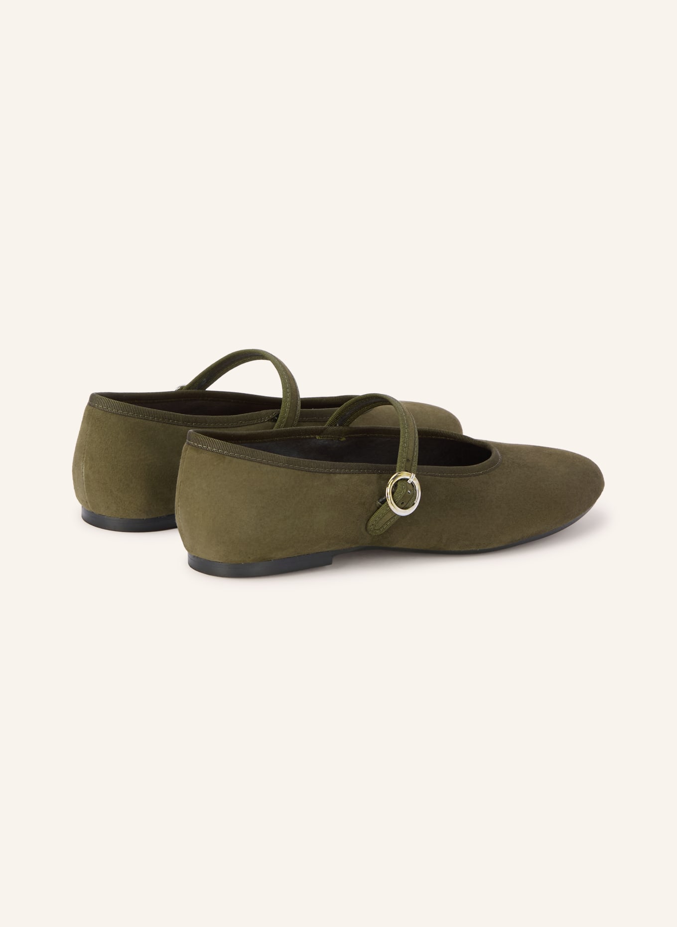 JONAK Mary-Jane-Ballerinas DEESSE: KHAKI