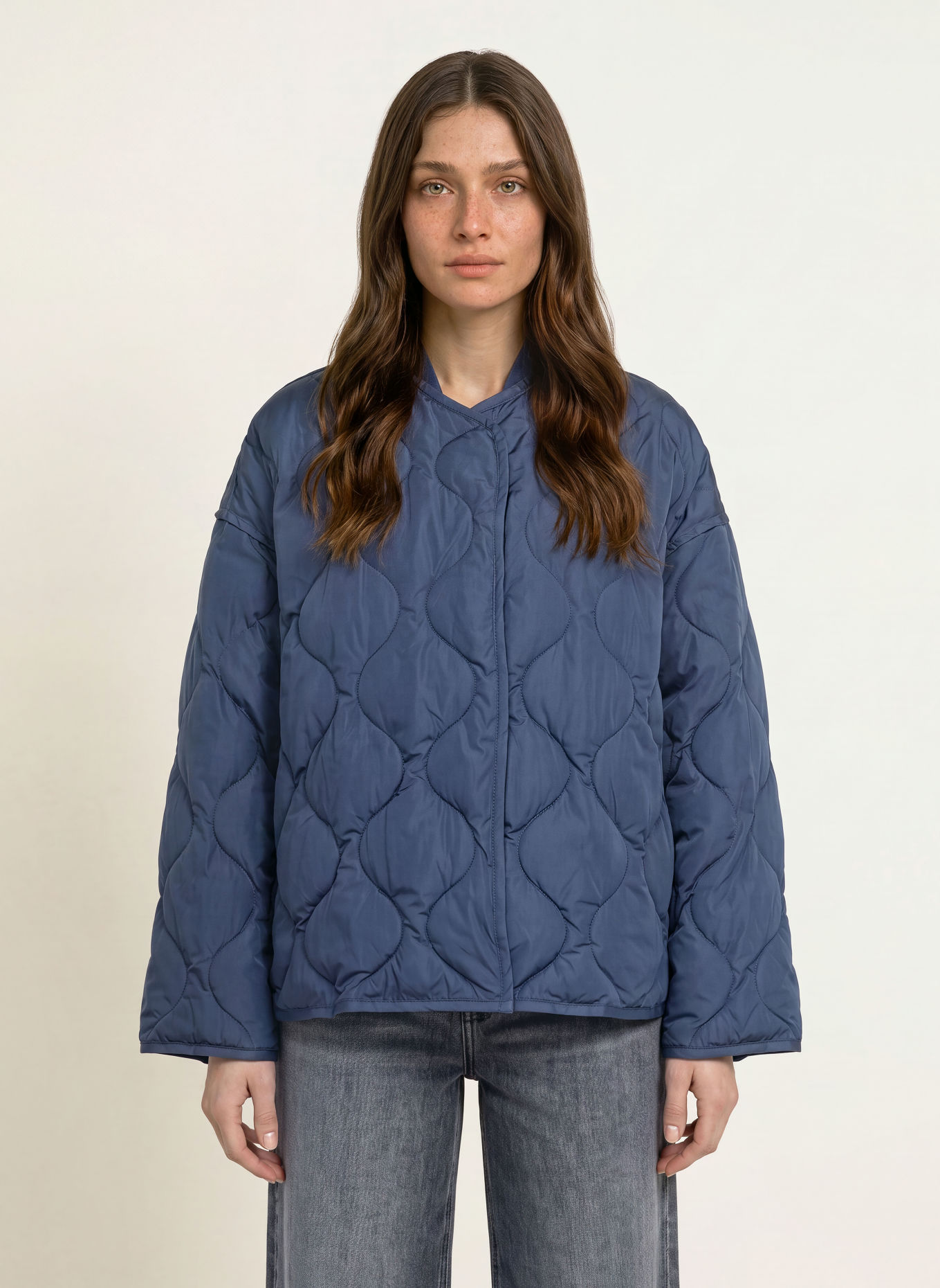 HERZENS Steppjacke JARA: DUNKELBLAU