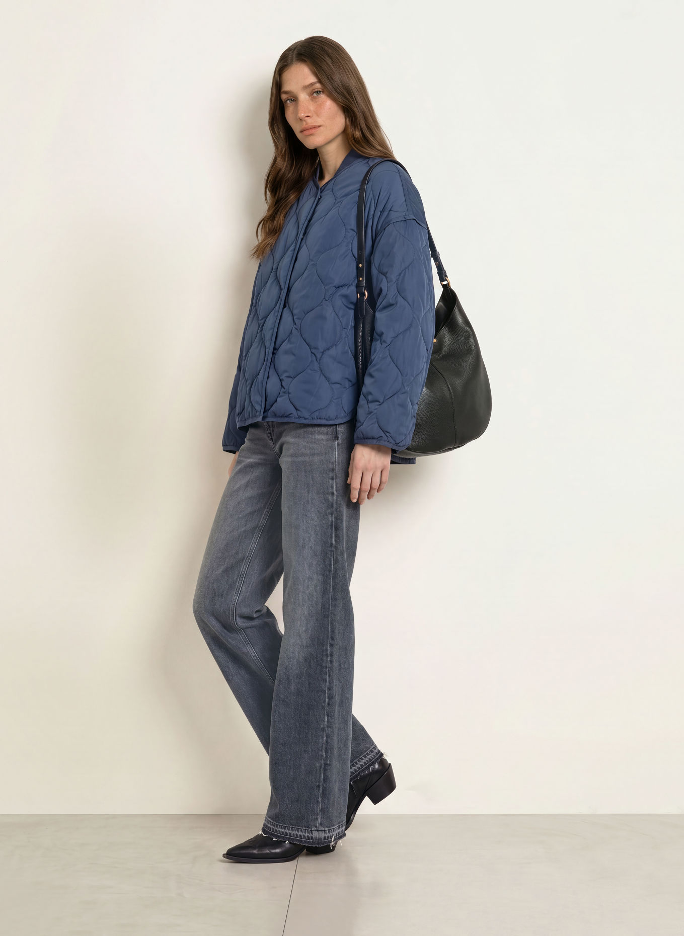 HERZENS Steppjacke JARA: DUNKELBLAU
