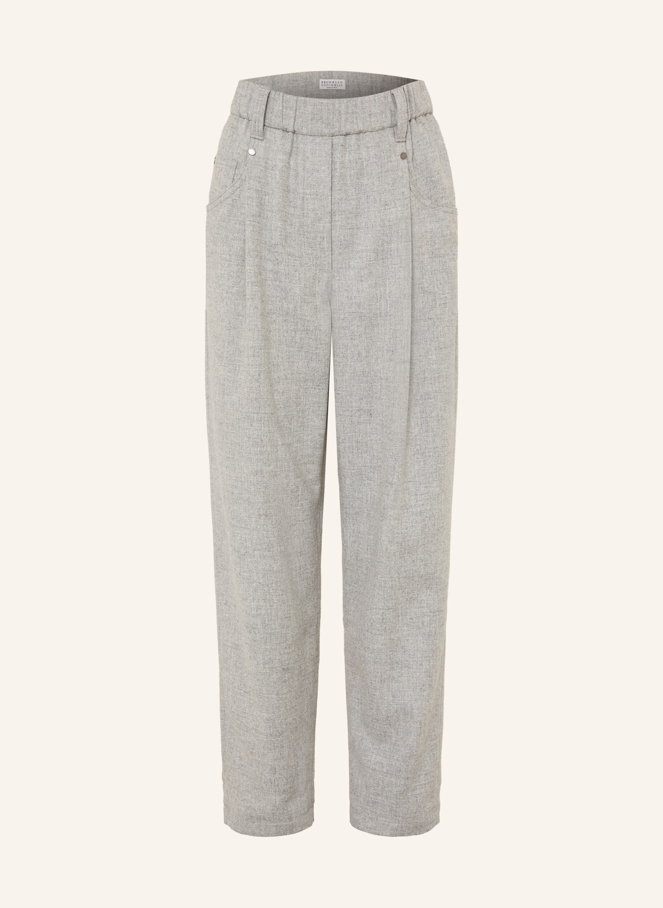 BRUNELLO CUCINELLI Pantalon de style jogging: GRIS CLAIR