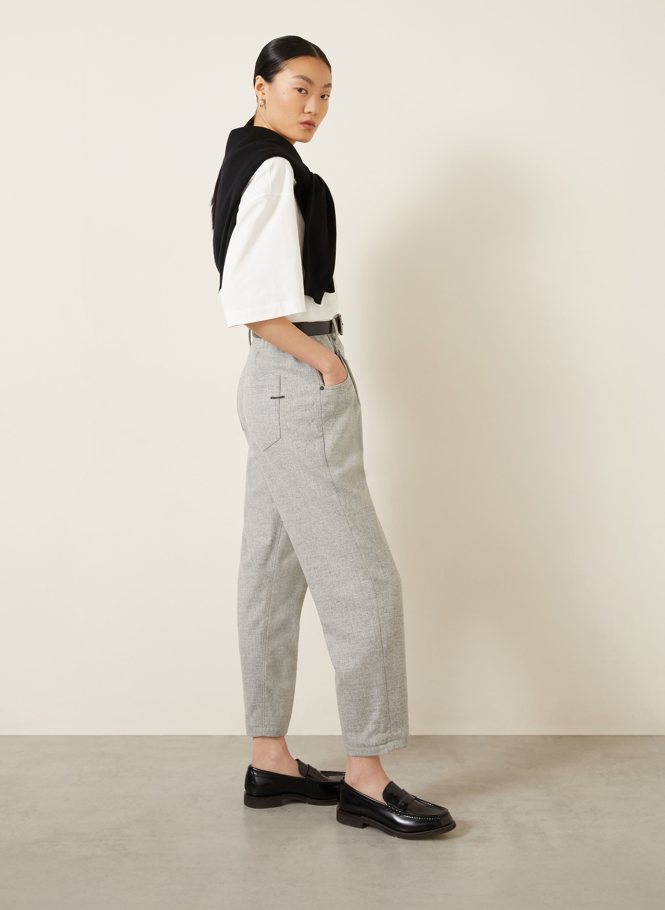 BRUNELLO CUCINELLI Pantalon de style jogging: GRIS CLAIR