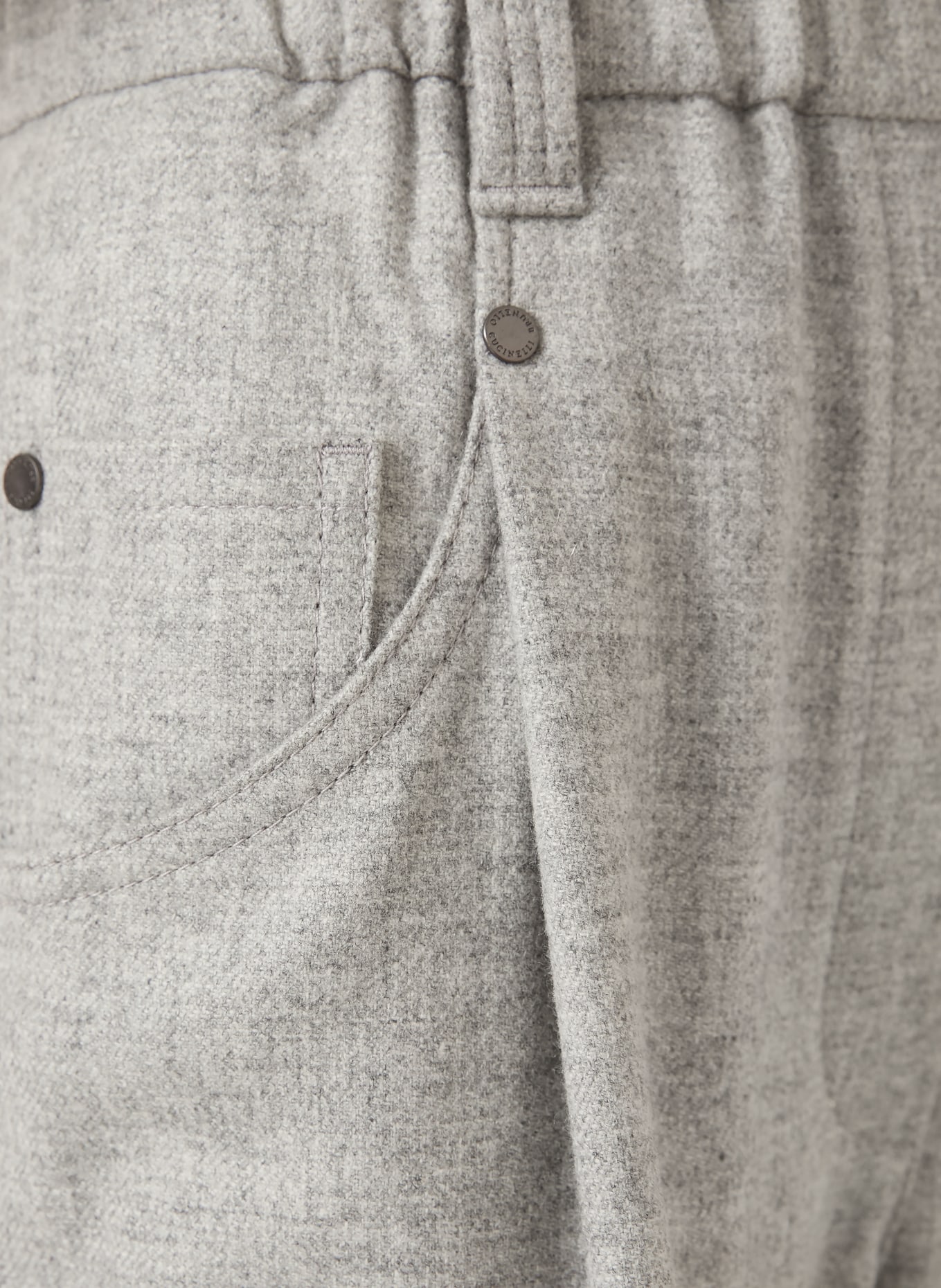 BRUNELLO CUCINELLI Pantalon de style jogging: GRIS CLAIR