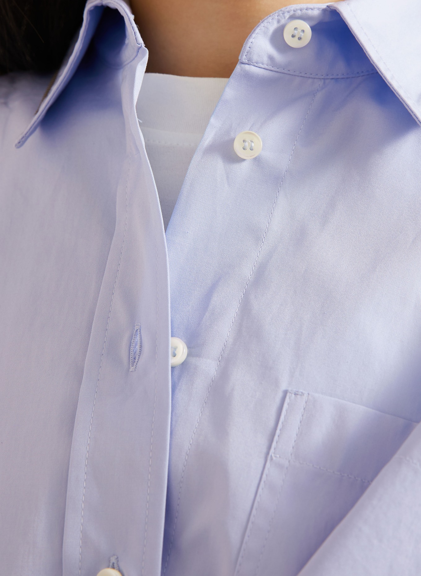 BRUNELLO CUCINELLI Shirt blouse with decorative stones: LIGHT BLUE