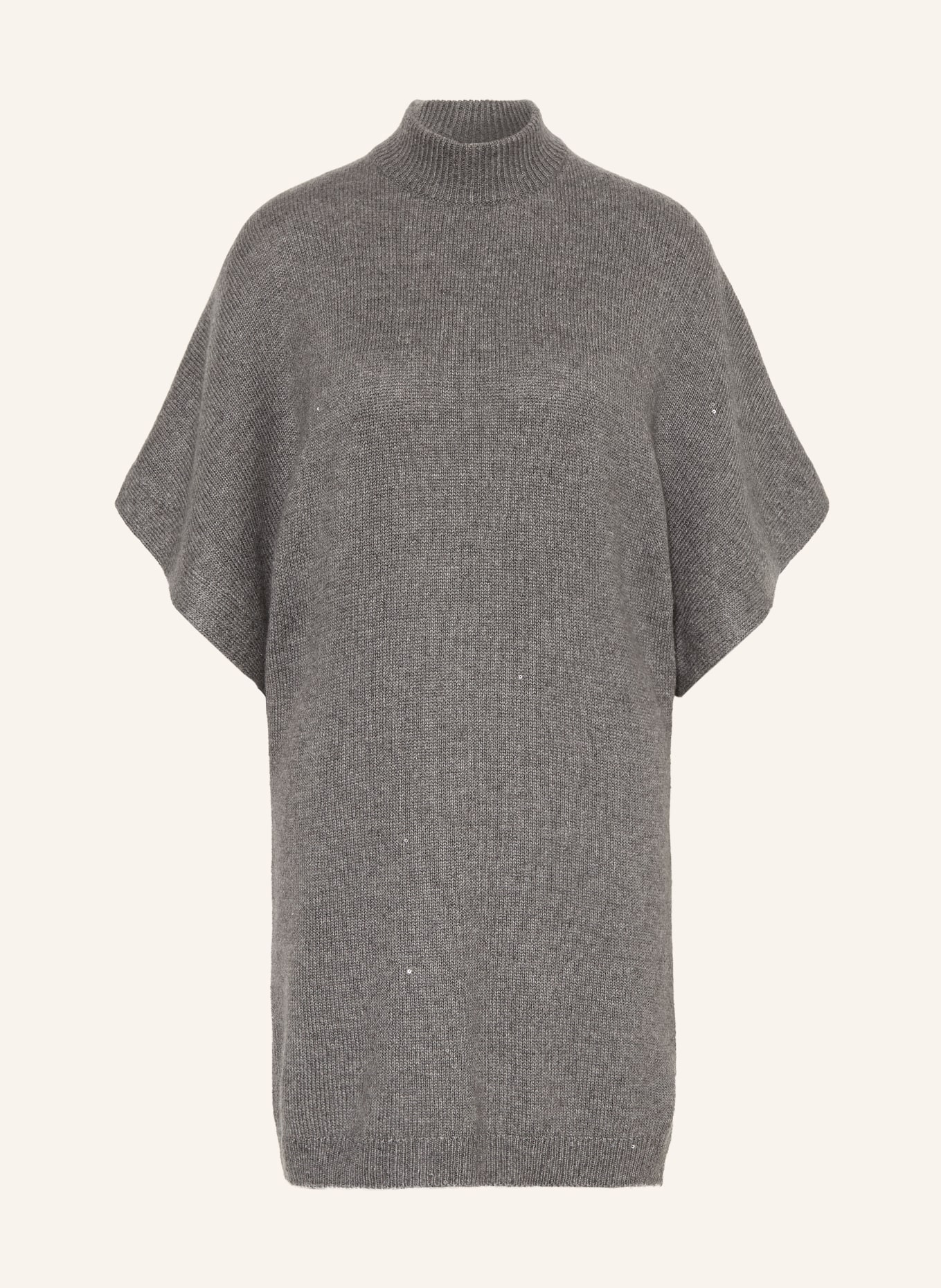 BRUNELLO CUCINELLI Knit dress with sequins: GRAY