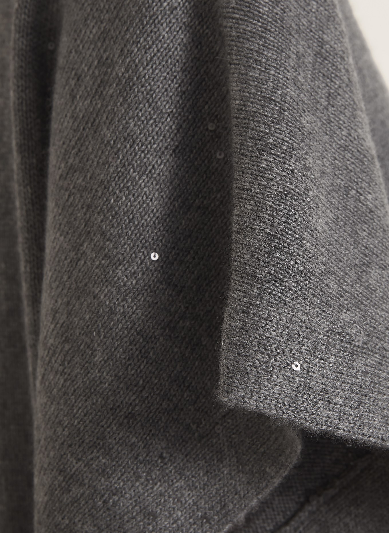BRUNELLO CUCINELLI Knit dress with sequins: GRAY
