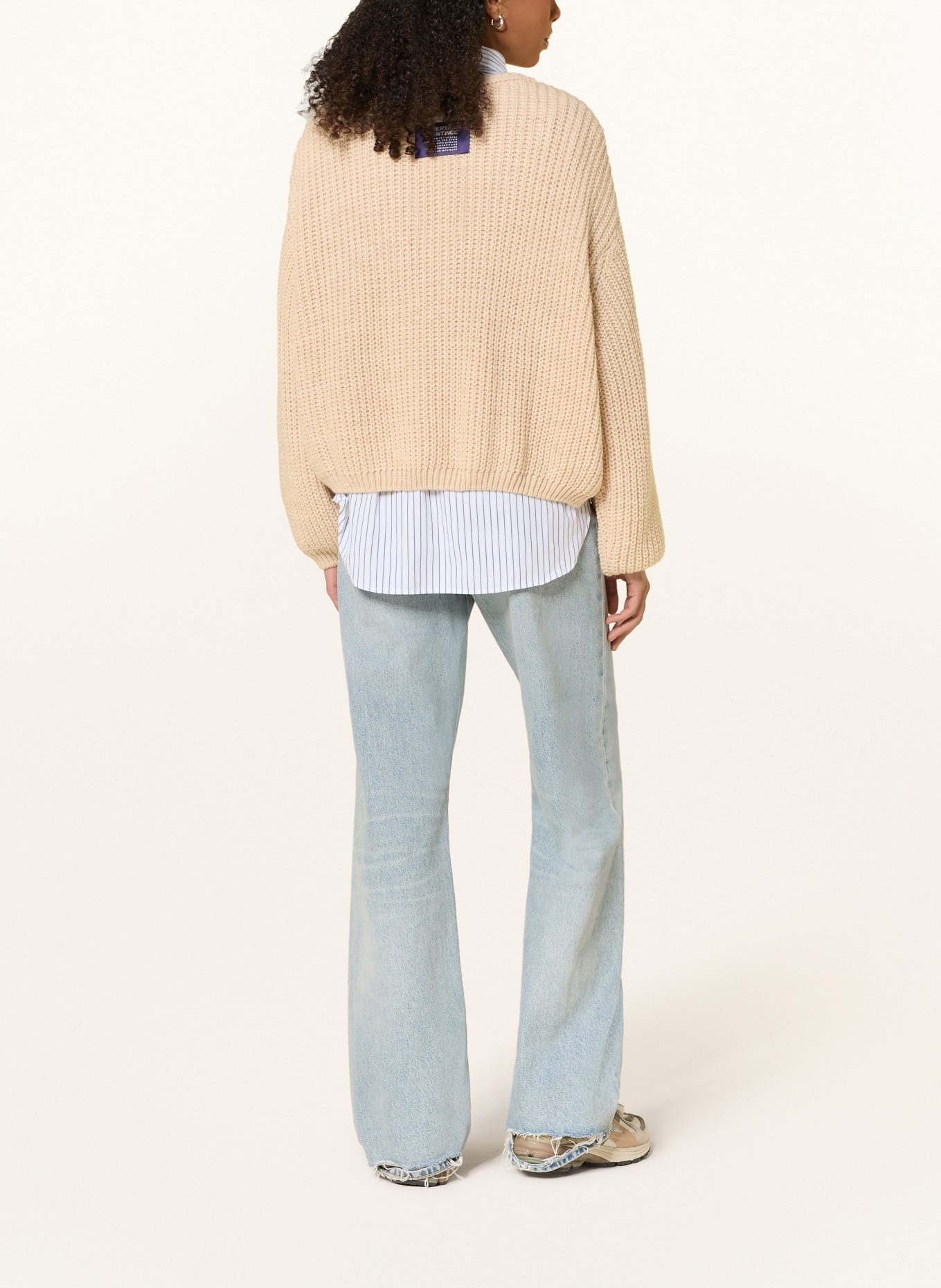 American Vintage Sweter CYROW: BEŻOWY