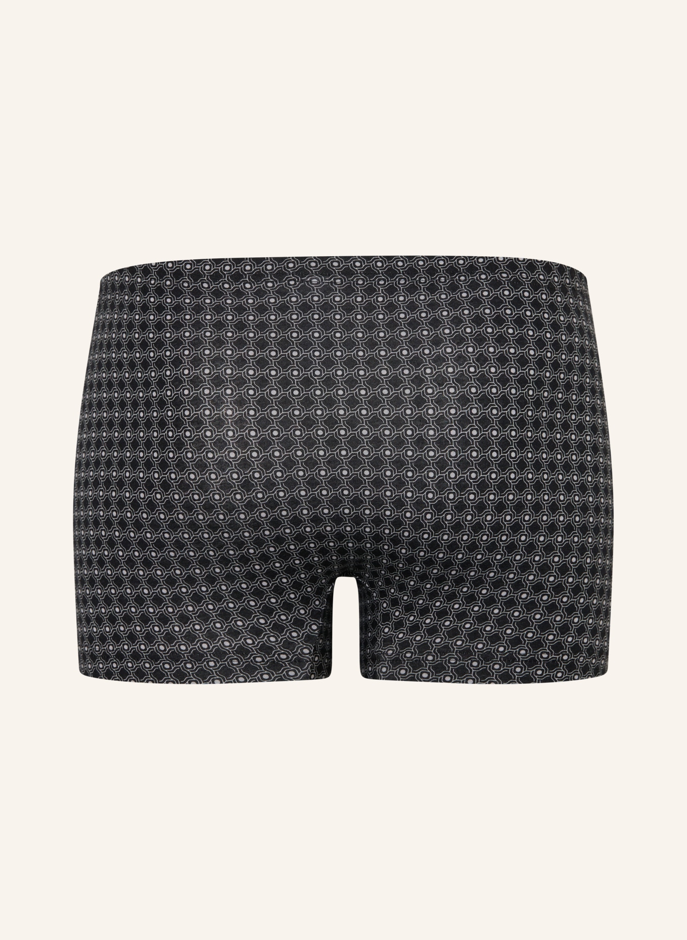 mey Boxershorts i serien ROUND GRID: SVART / LJUSGRÅ