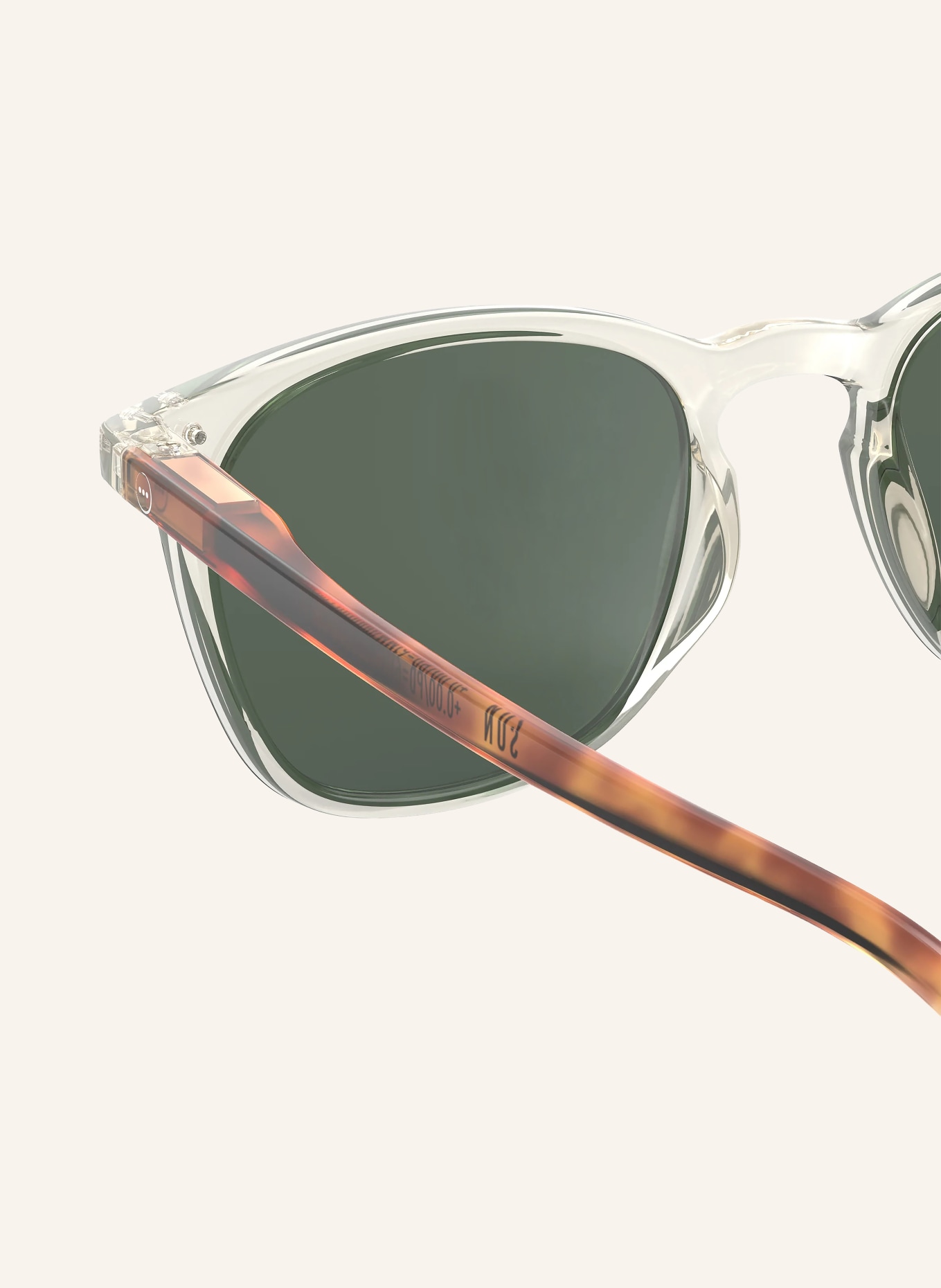 IZIPIZI Sonnenbrille #E: HELLGELB/ GRÜN POLARISIERT