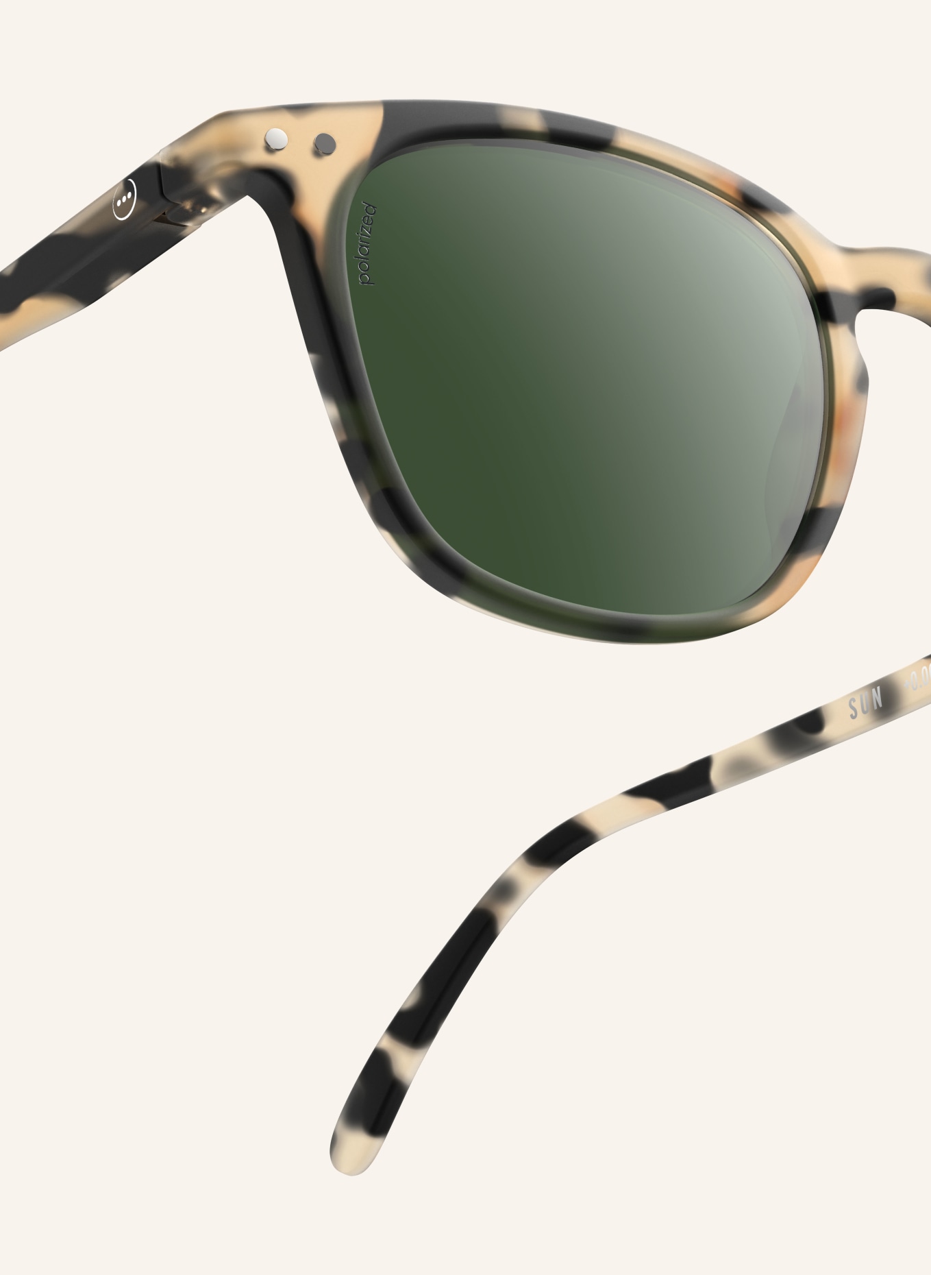 IZIPIZI Sonnenbrille: HAVANA/ GRÜN POLARISIERT