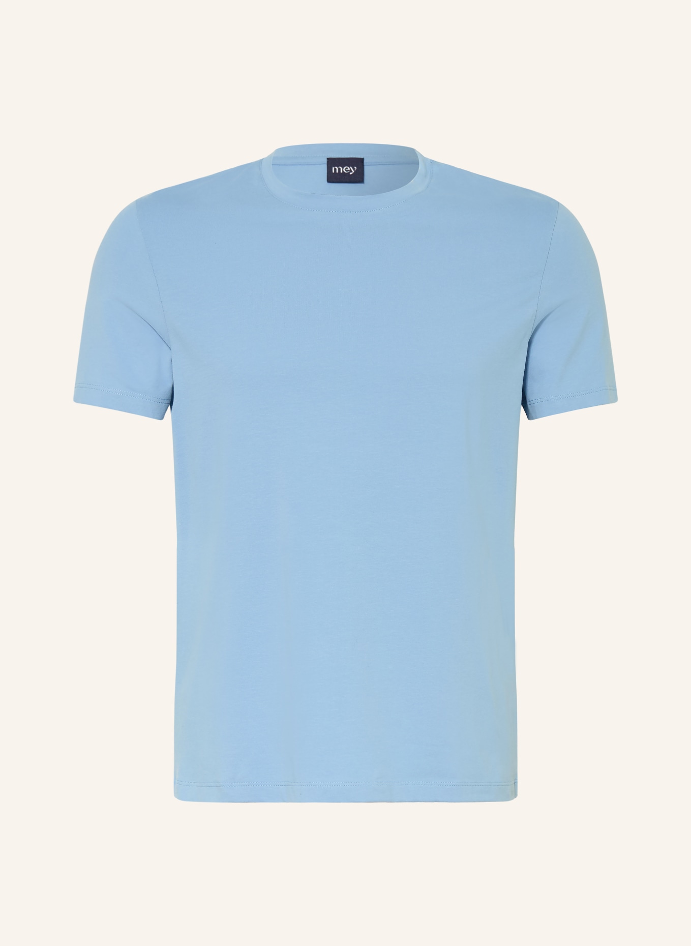 mey Pyjamashirt RELAX TUNED: LICHTBLAUW
