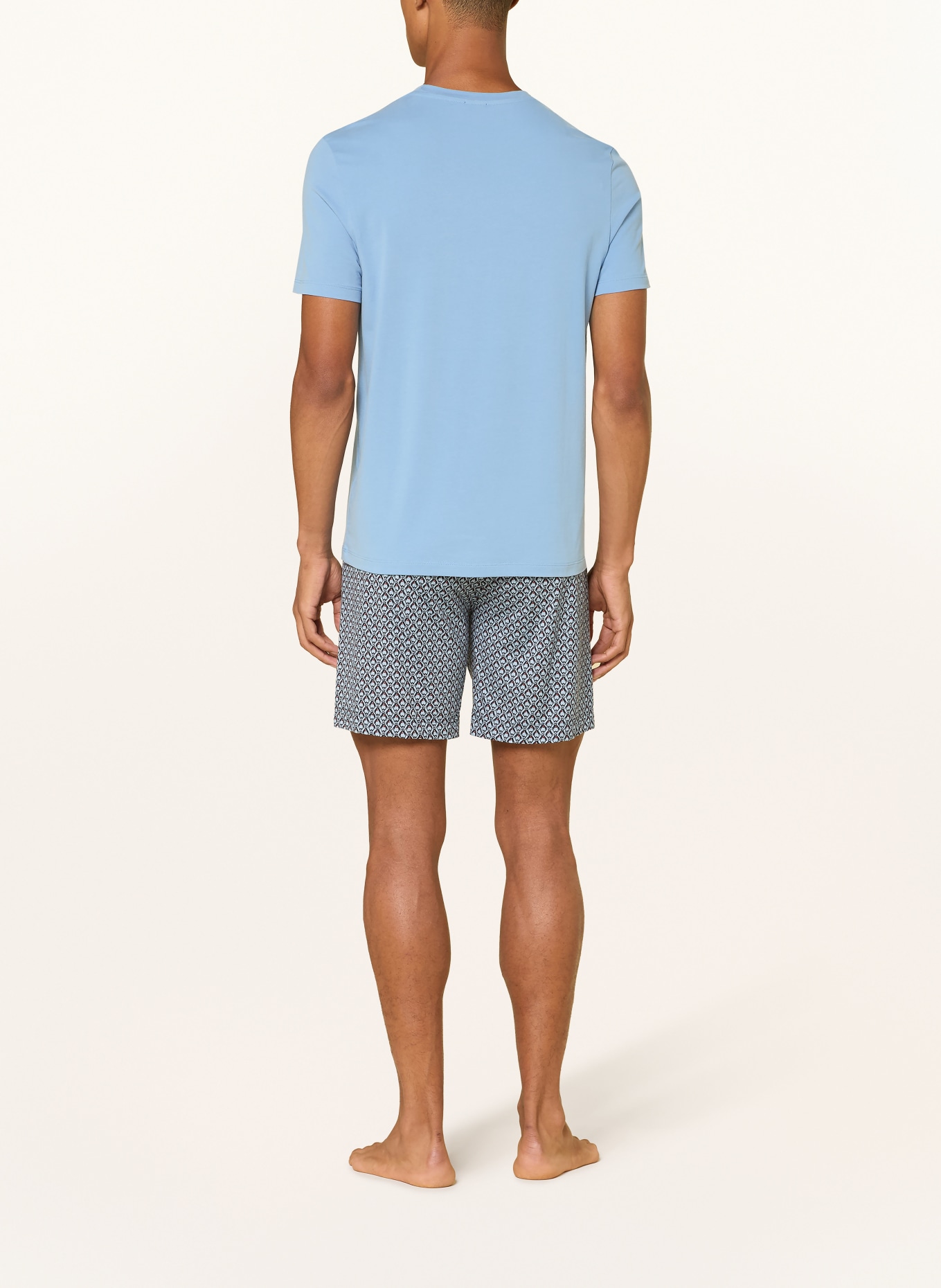 mey Pyjamashirt RELAX TUNED: LICHTBLAUW