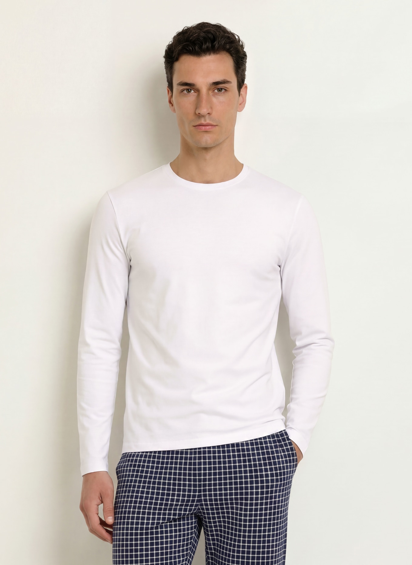 mey Gamme de hauts de pyjama RELAXED TUNED: BLANC