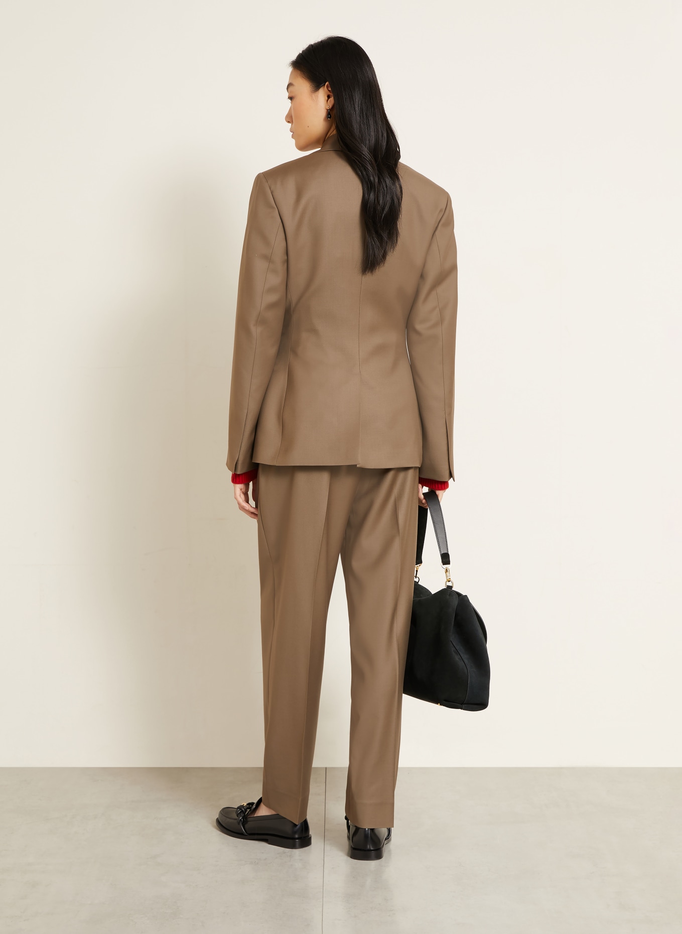 RÓHE Pantalon palazzo DARIA: MARRON