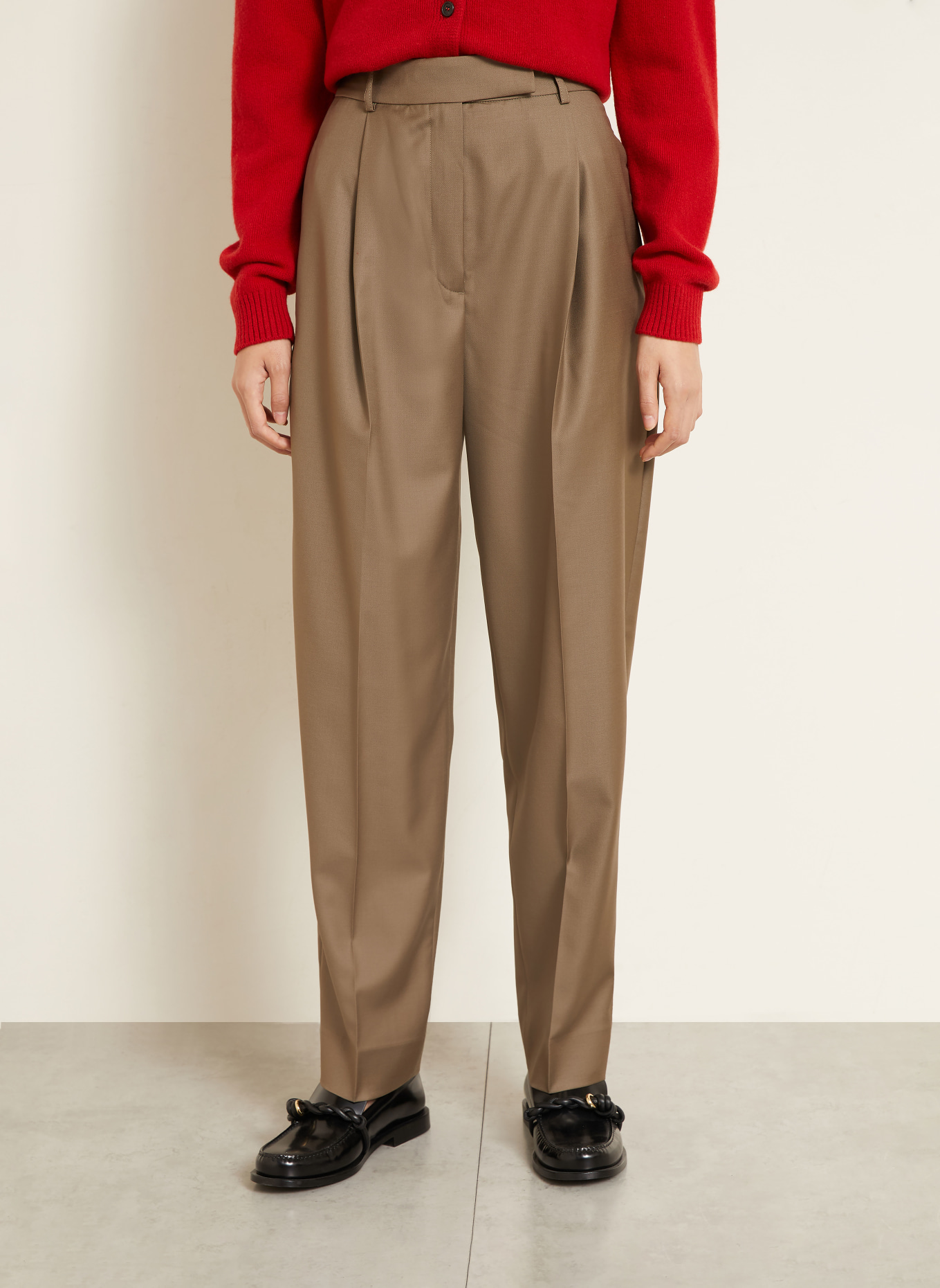 RÓHE Pantalon palazzo DARIA: MARRON
