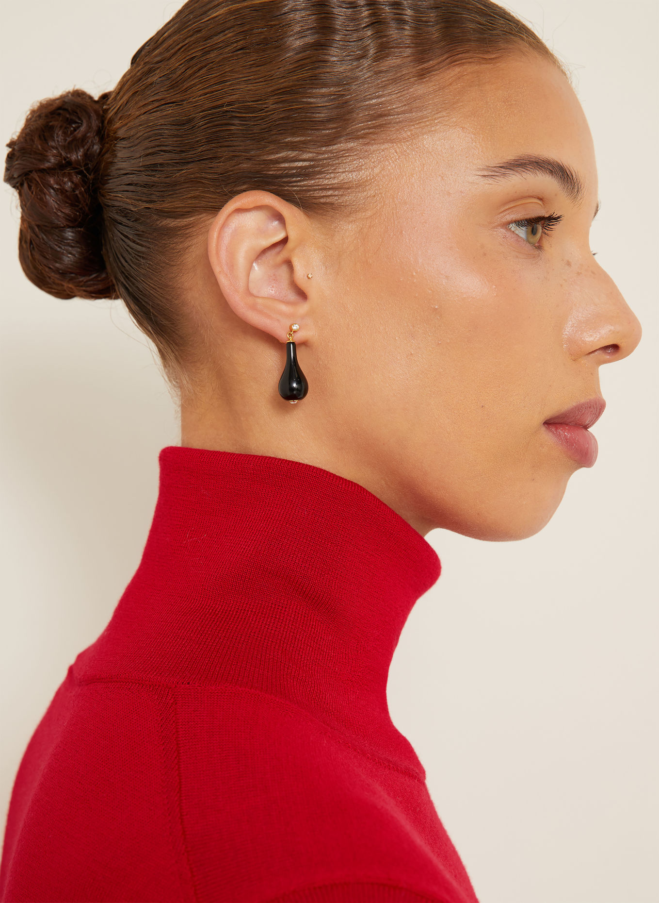 RÓHE Pull à col roulé: ROUGE