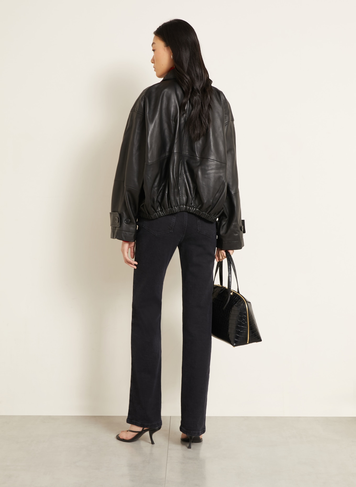 RÓHE Jean droit LINO: BLACK