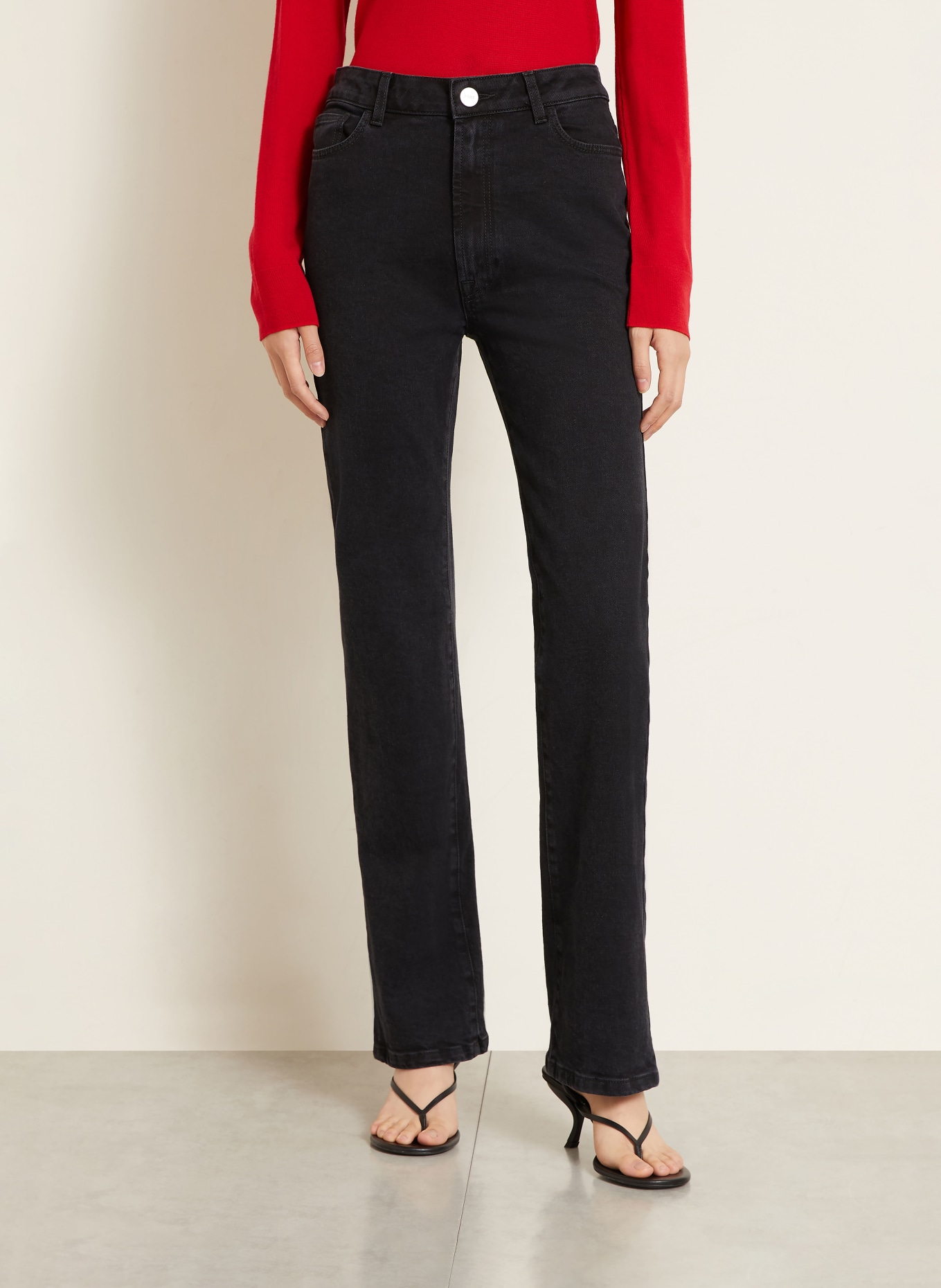 RÓHE Jean droit LINO: BLACK
