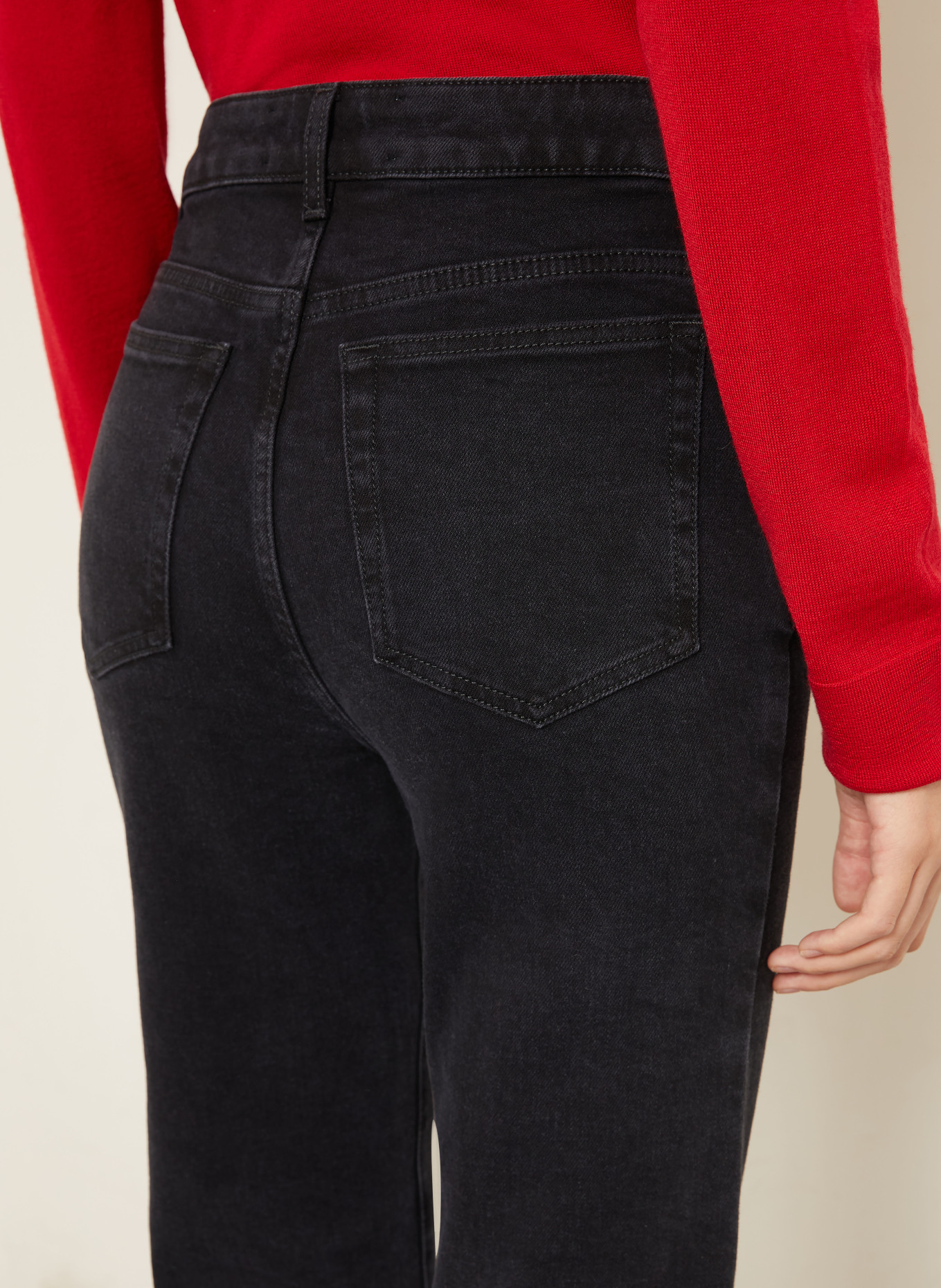 RÓHE Jean droit LINO: BLACK